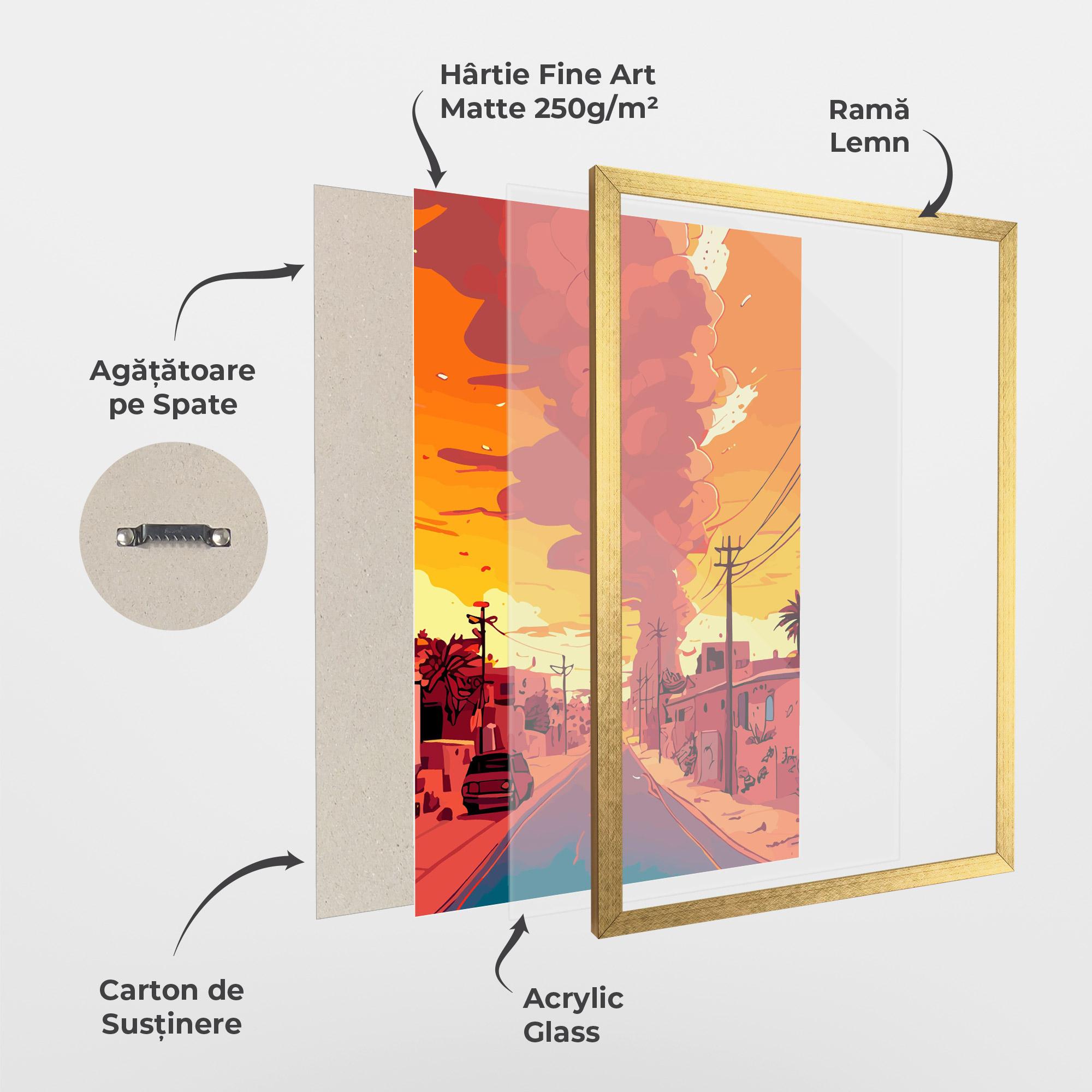 Poster Înrămat African Smoke mockup 1