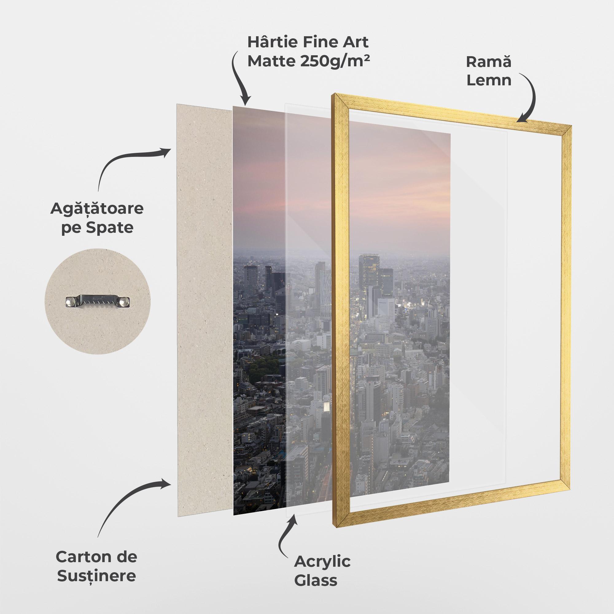 Poster Înrămat Beautiful Tall Buildings mockup 1