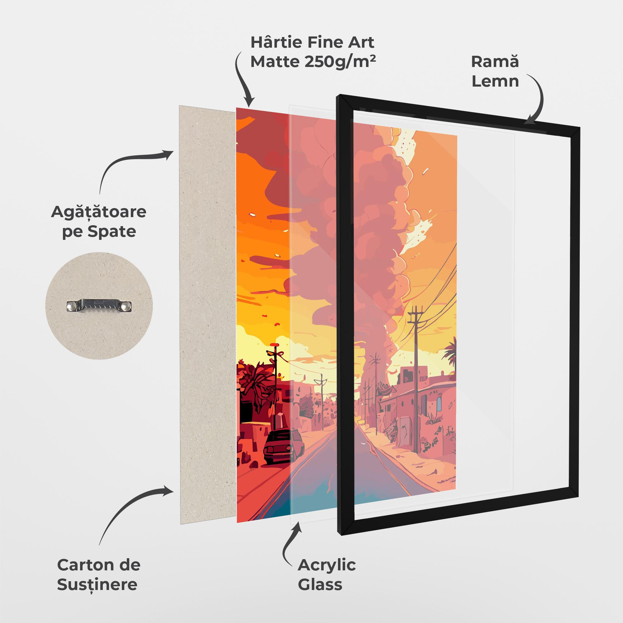 Poster Înrămat African Smoke mockup 1