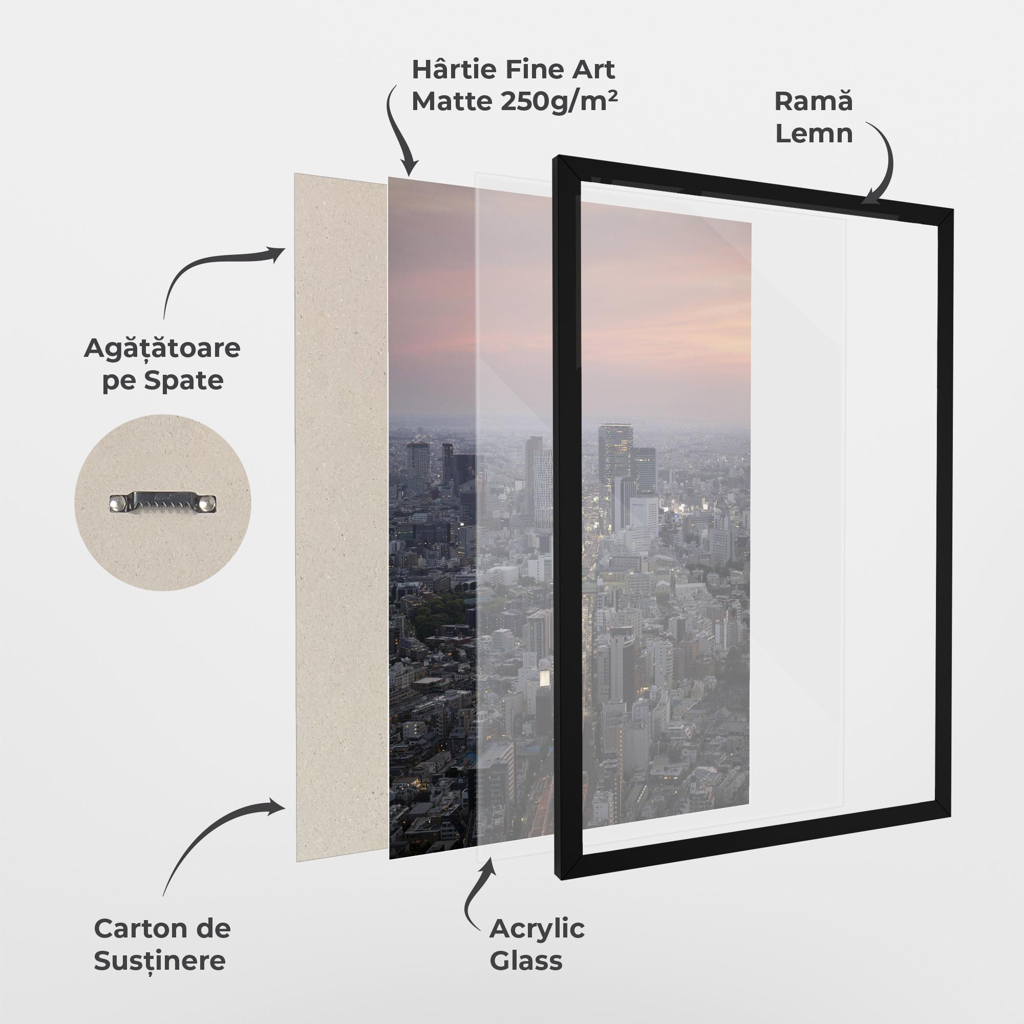 Poster Înrămat Beautiful Tall Buildings mockup 1