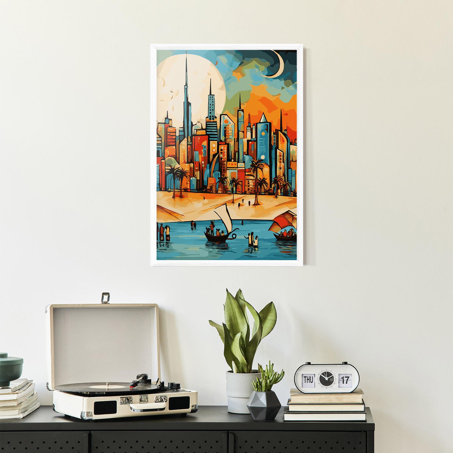 Poster Înrămat African Moon mockup 2