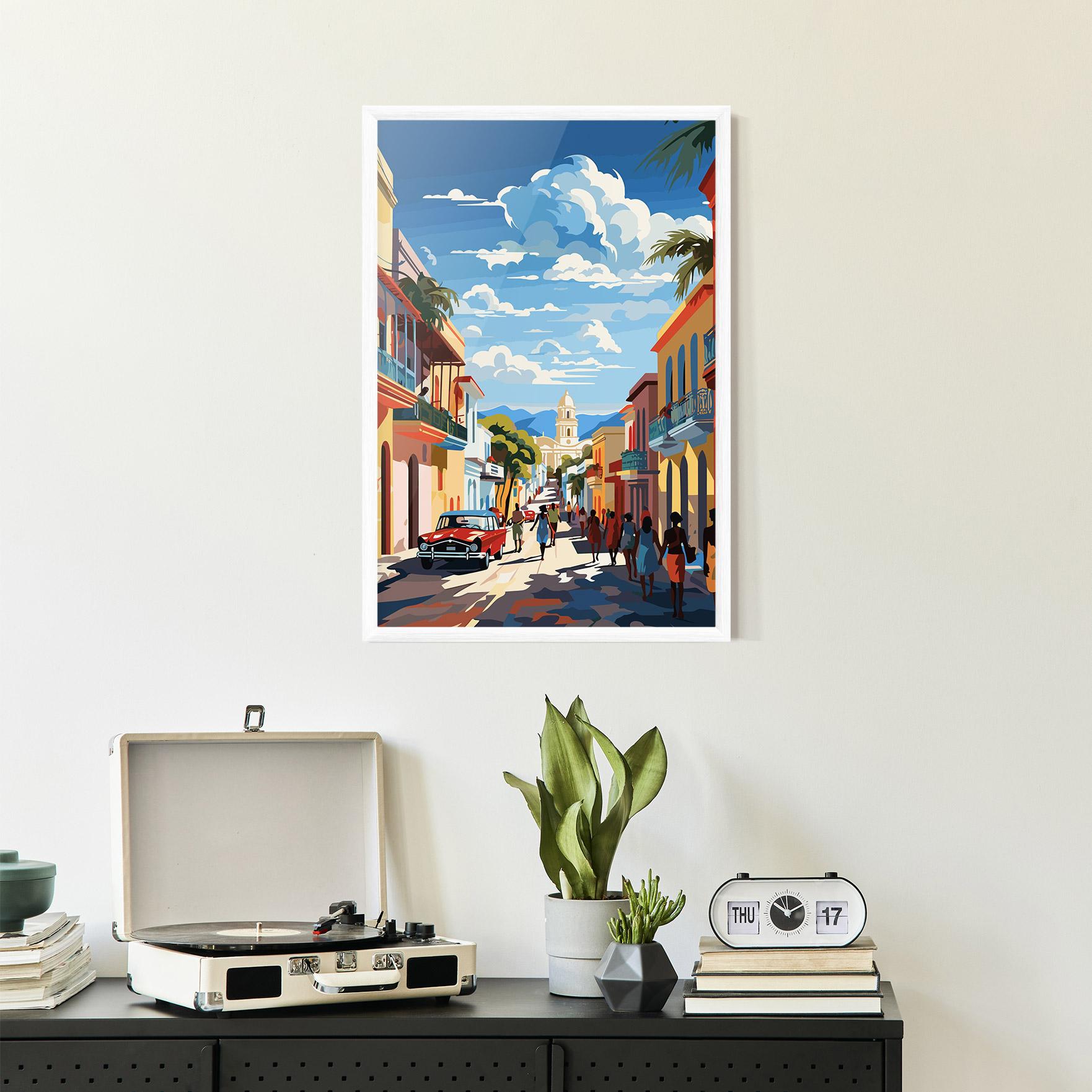 Poster Înrămat African Street mockup 2