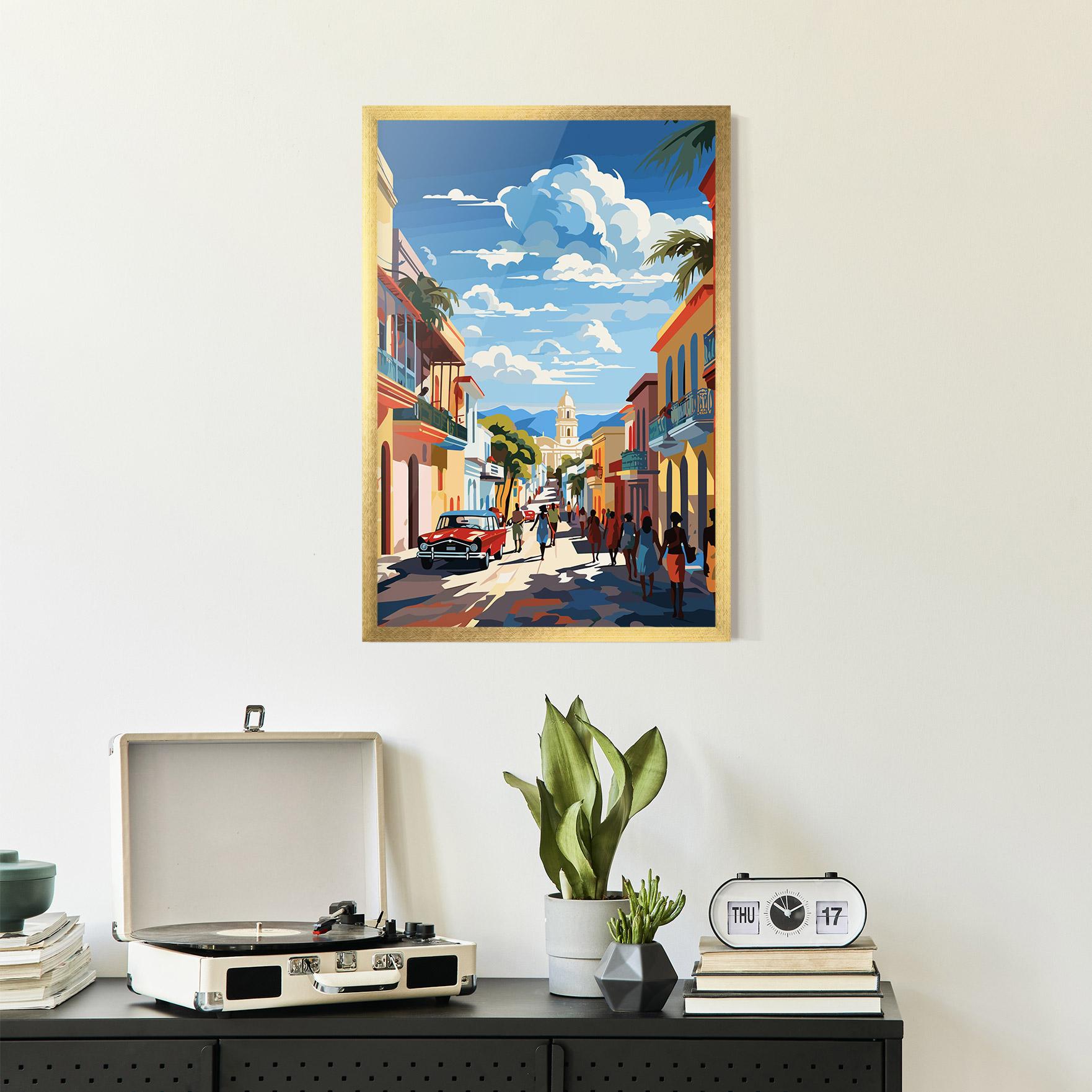 Poster Înrămat African Street mockup 2