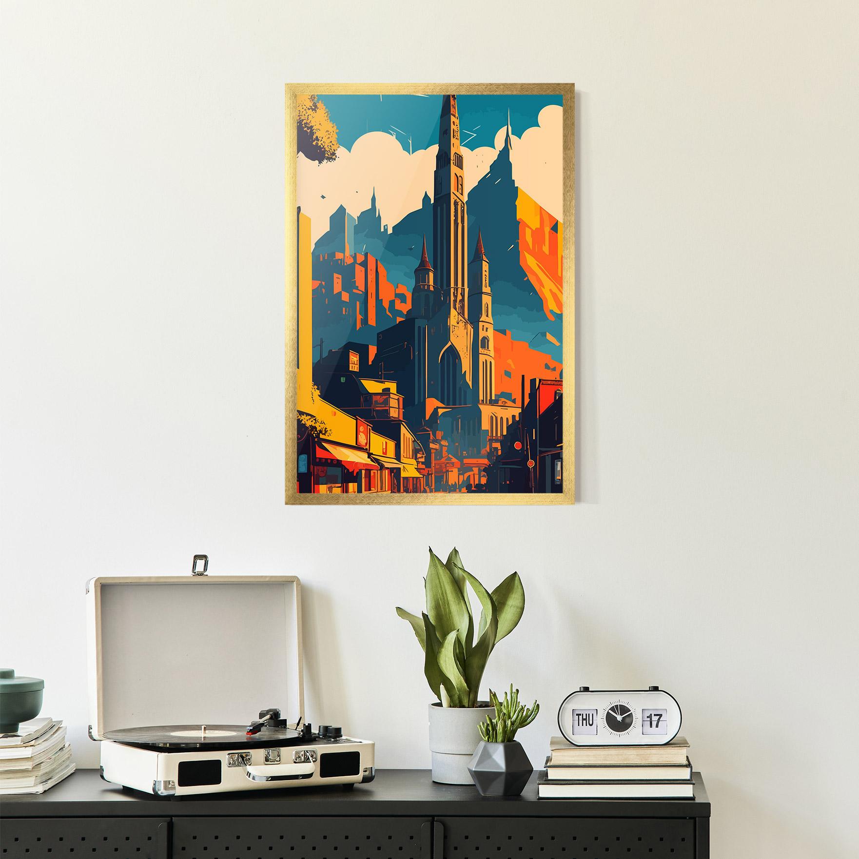 Poster Înrămat African Tower mockup 2