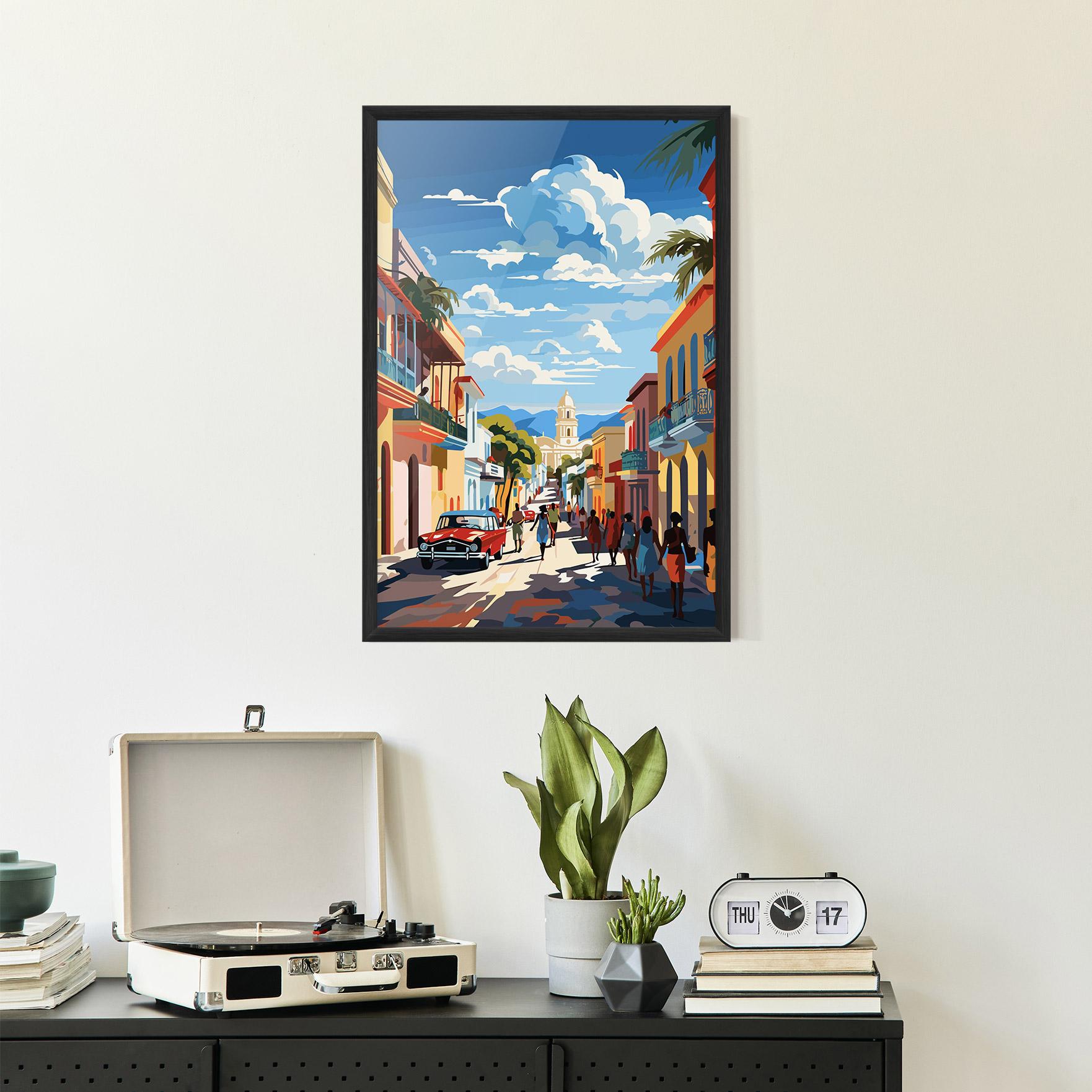 Poster Înrămat African Street mockup 2