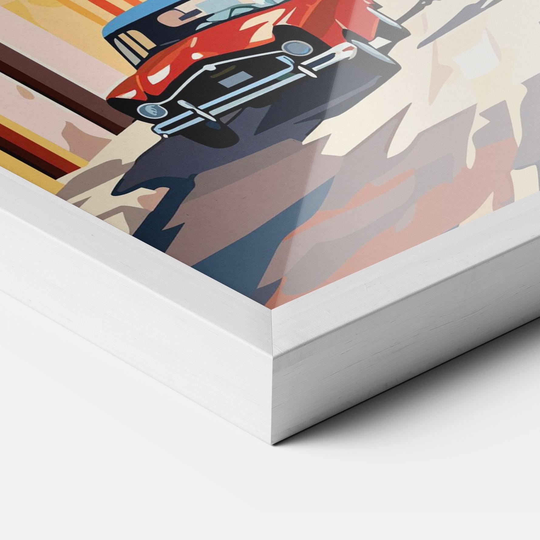 Poster Înrămat African Street mockup 3