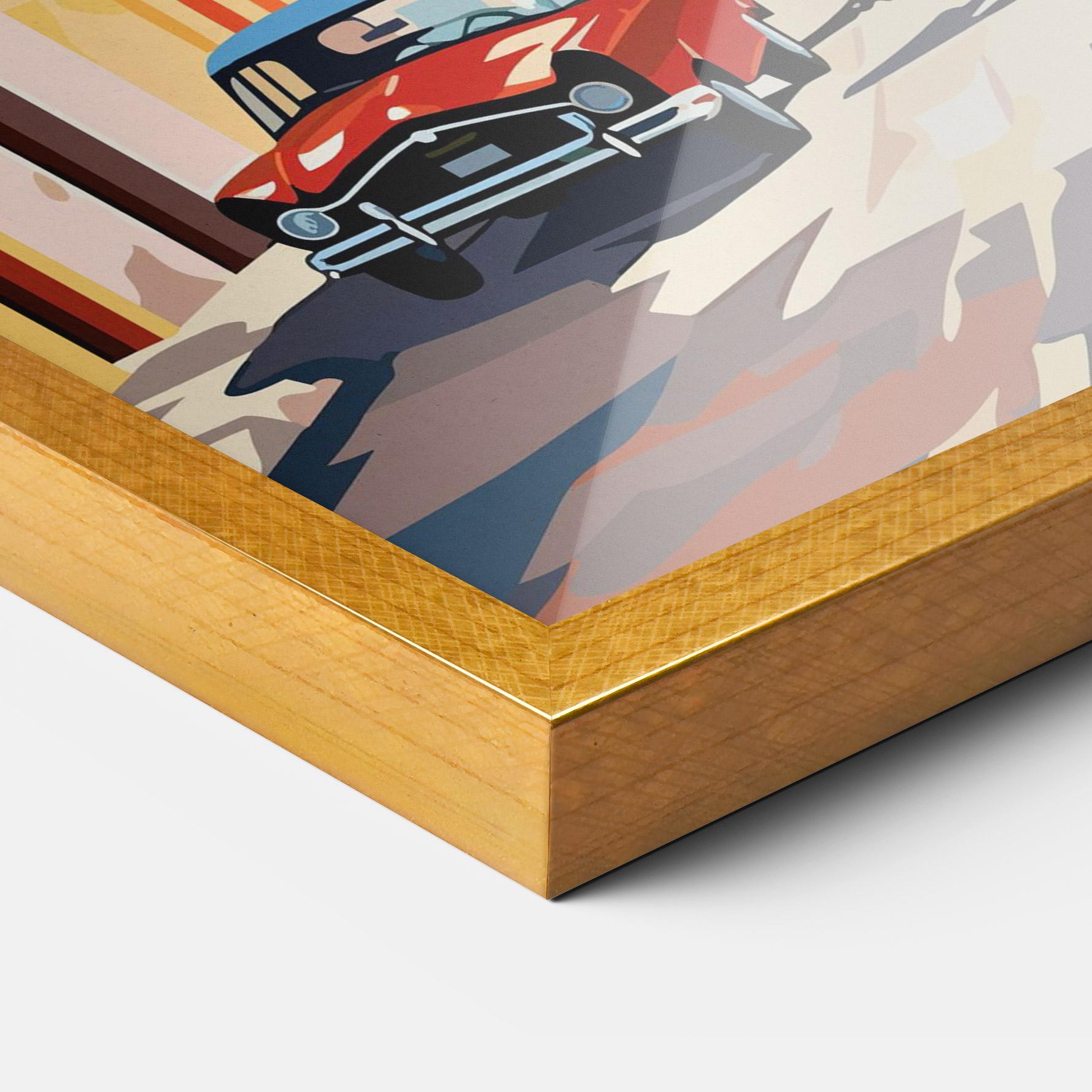 Poster Înrămat African Street mockup 3