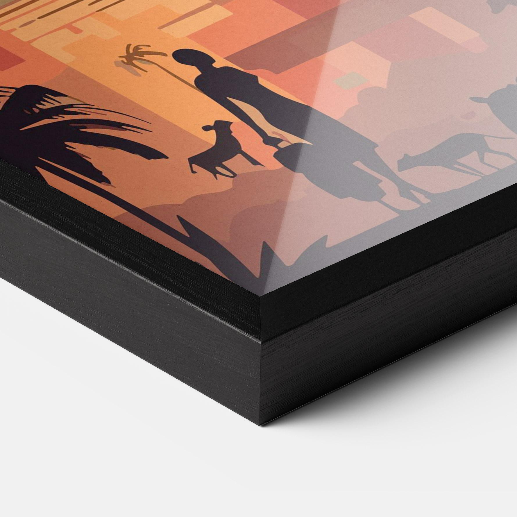 Poster Înrămat Africa City Sunset mockup 3