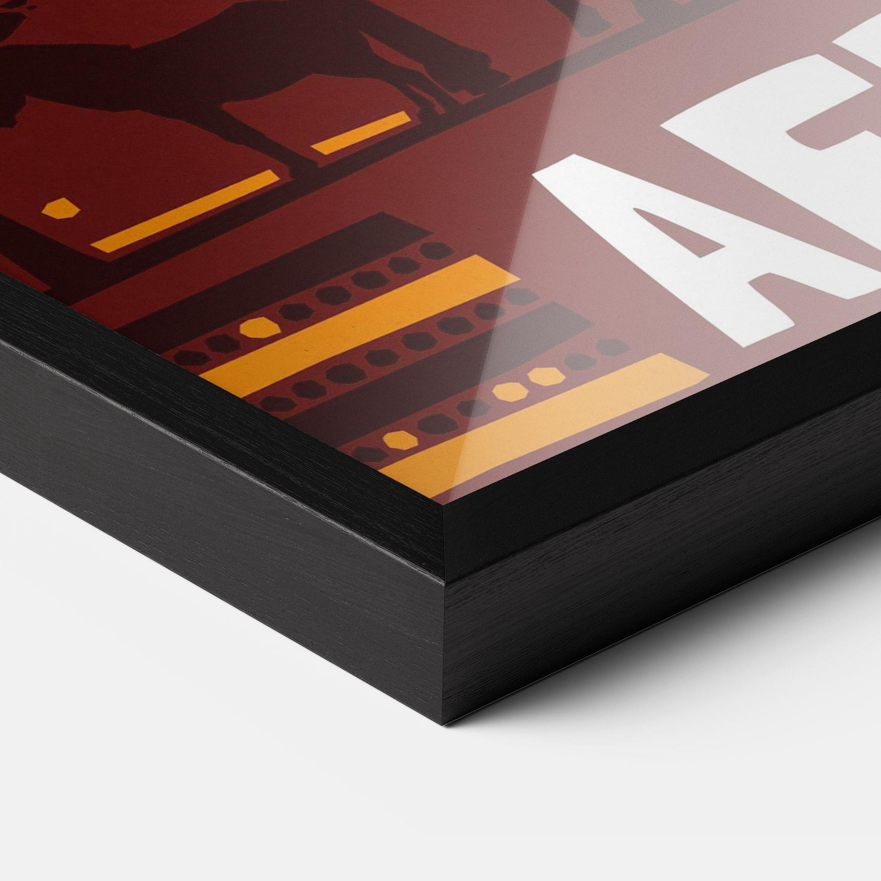 Poster Înrămat Africa Mask mockup 3