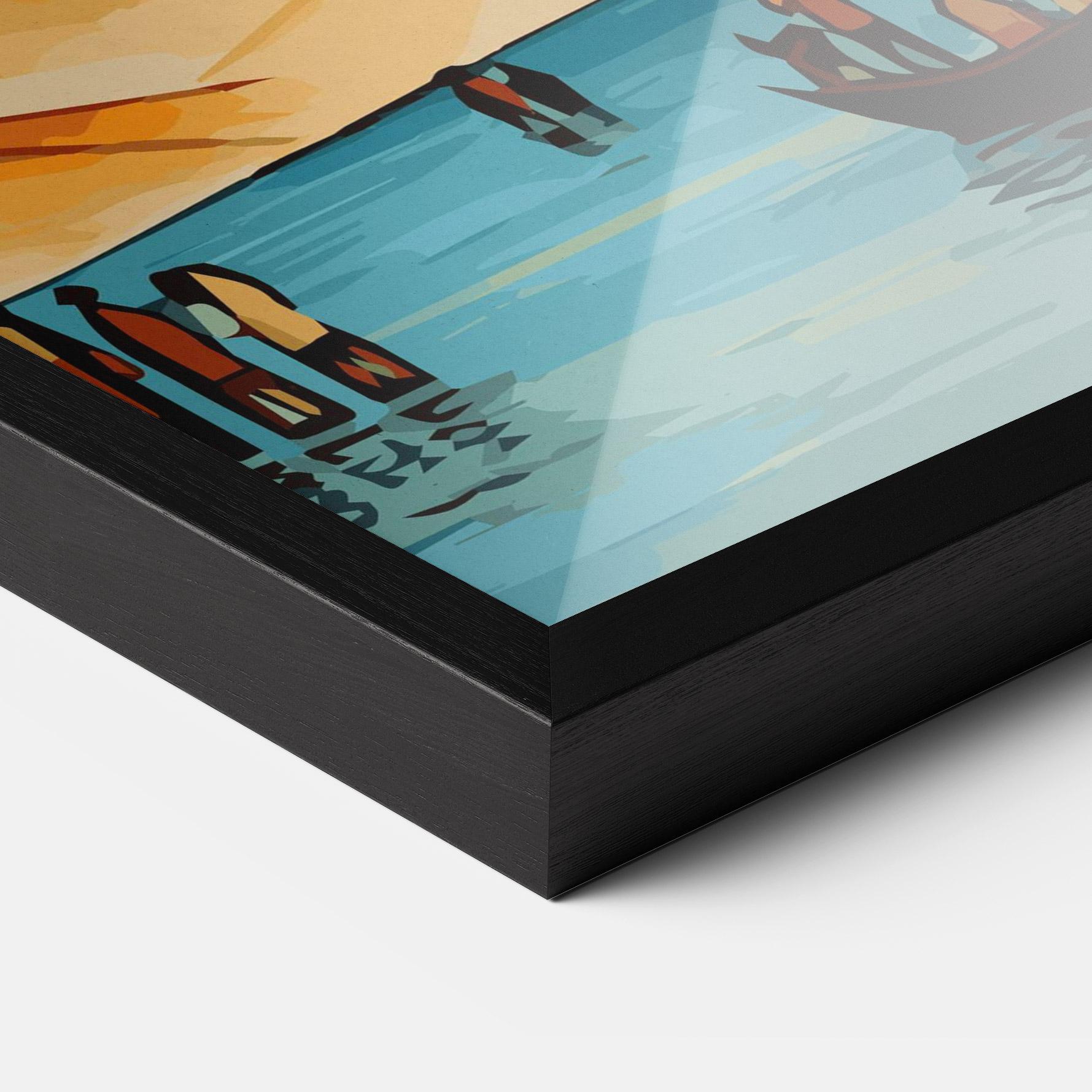 Poster Înrămat African Moon mockup 3