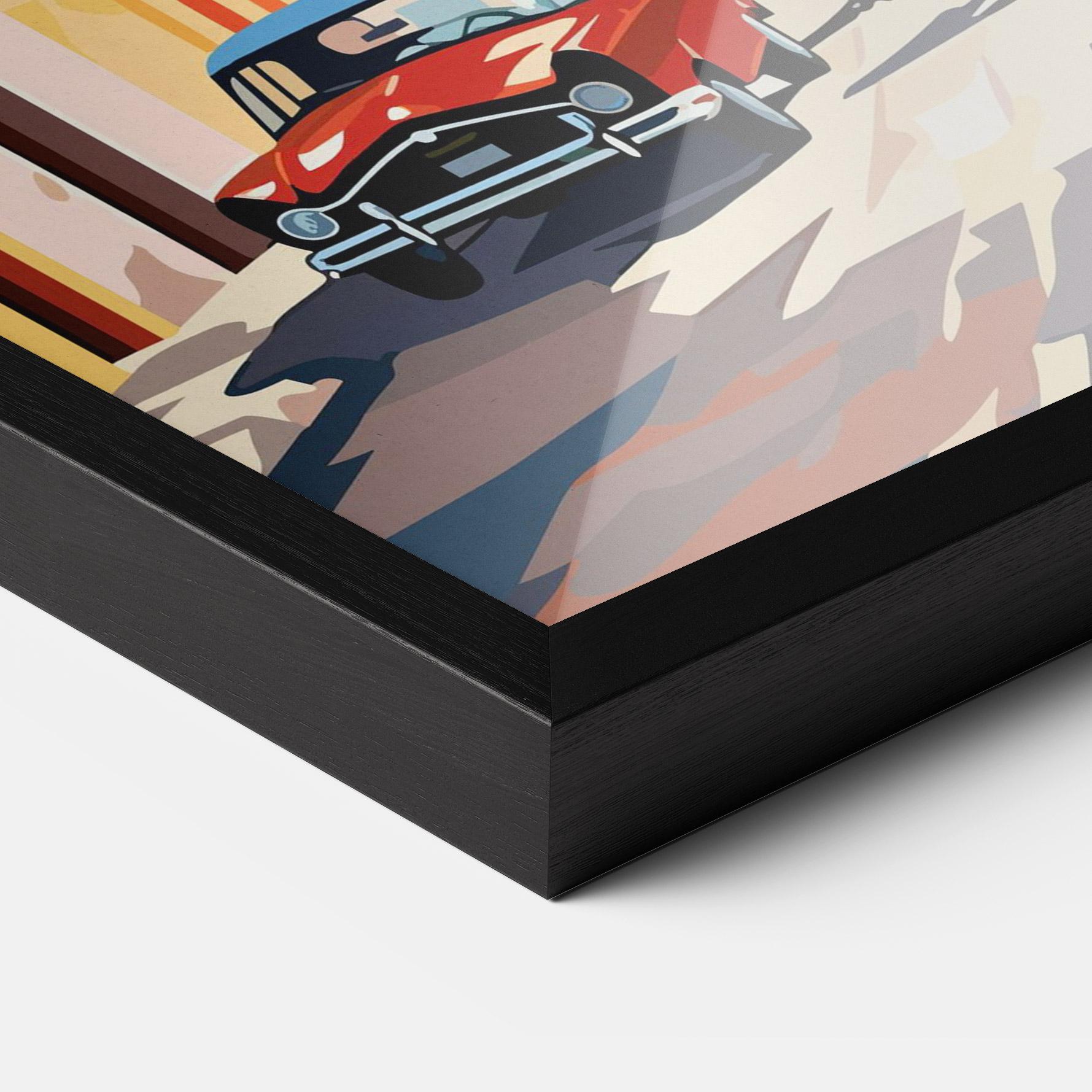 Poster Înrămat African Street mockup 3