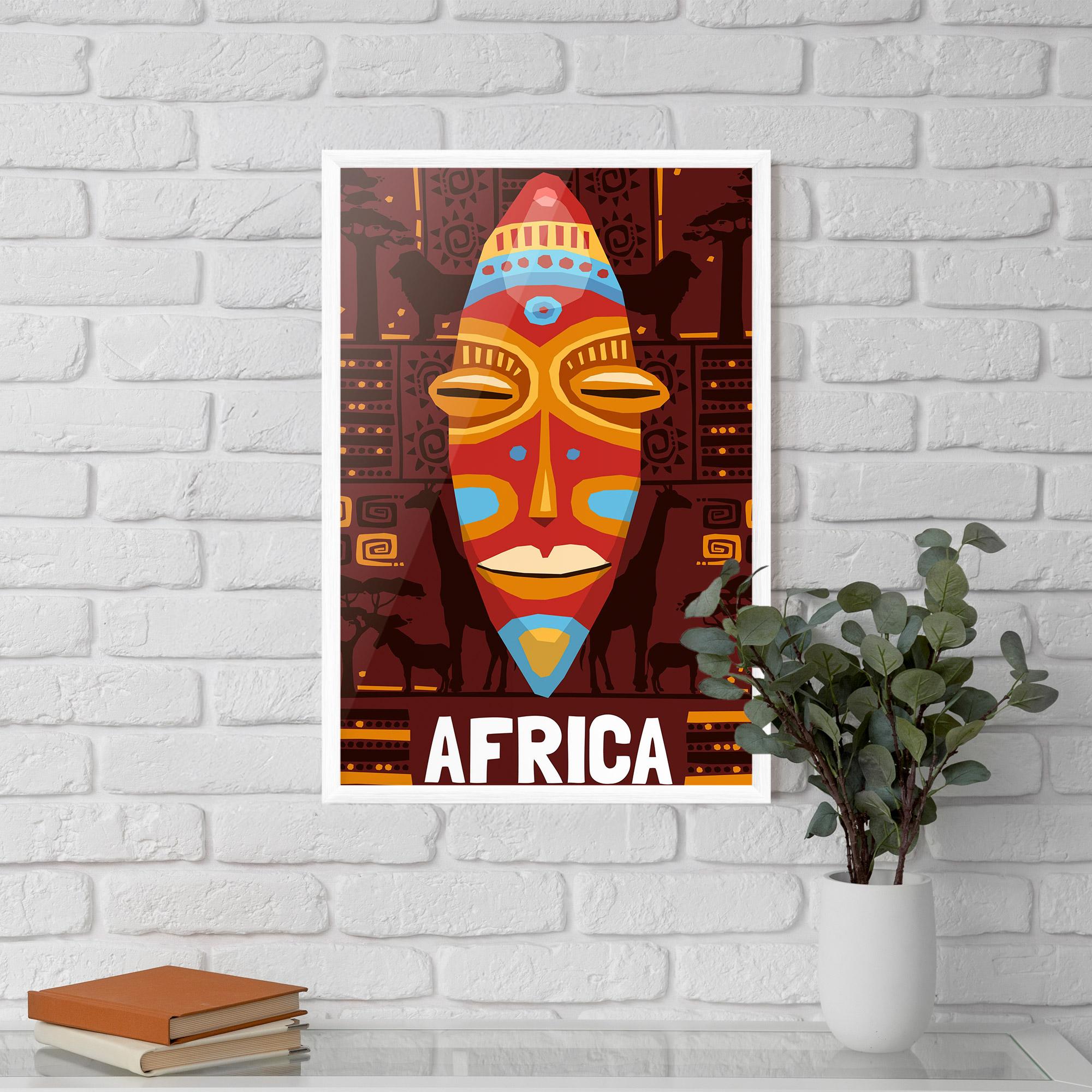 Poster Înrămat Africa Mask mockup 5