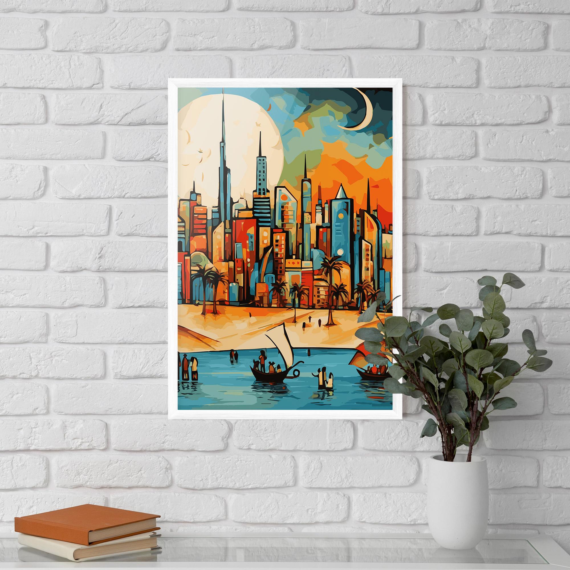 Poster Înrămat African Moon mockup 5