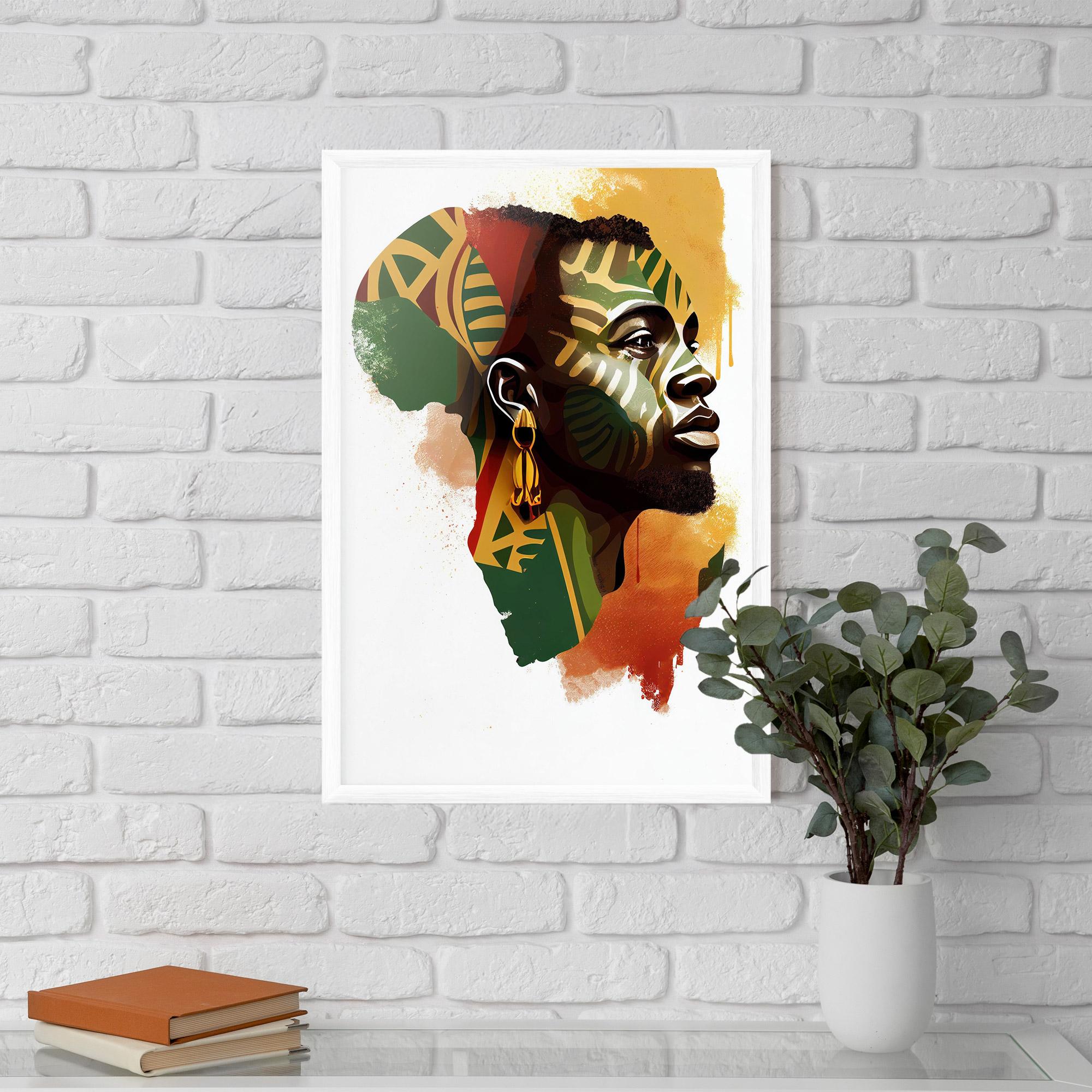 Poster Înrămat African People Illustration mockup 5