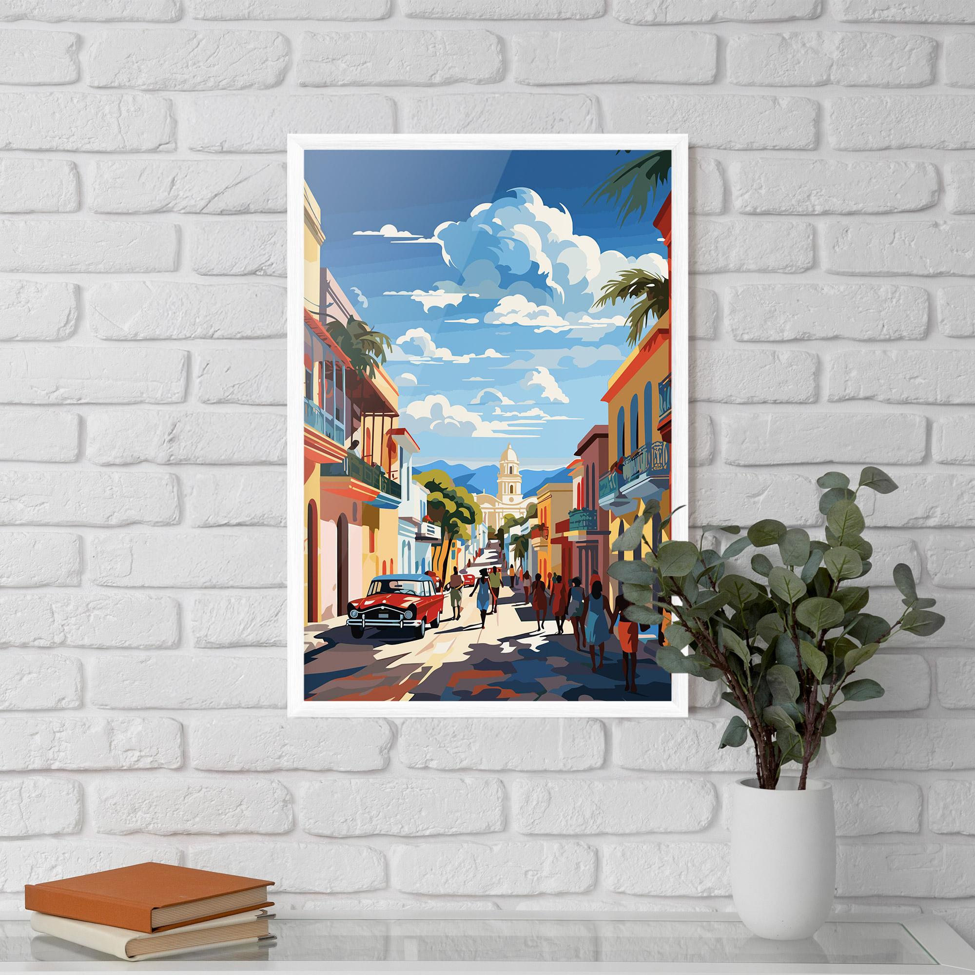 Poster Înrămat African Street mockup 5