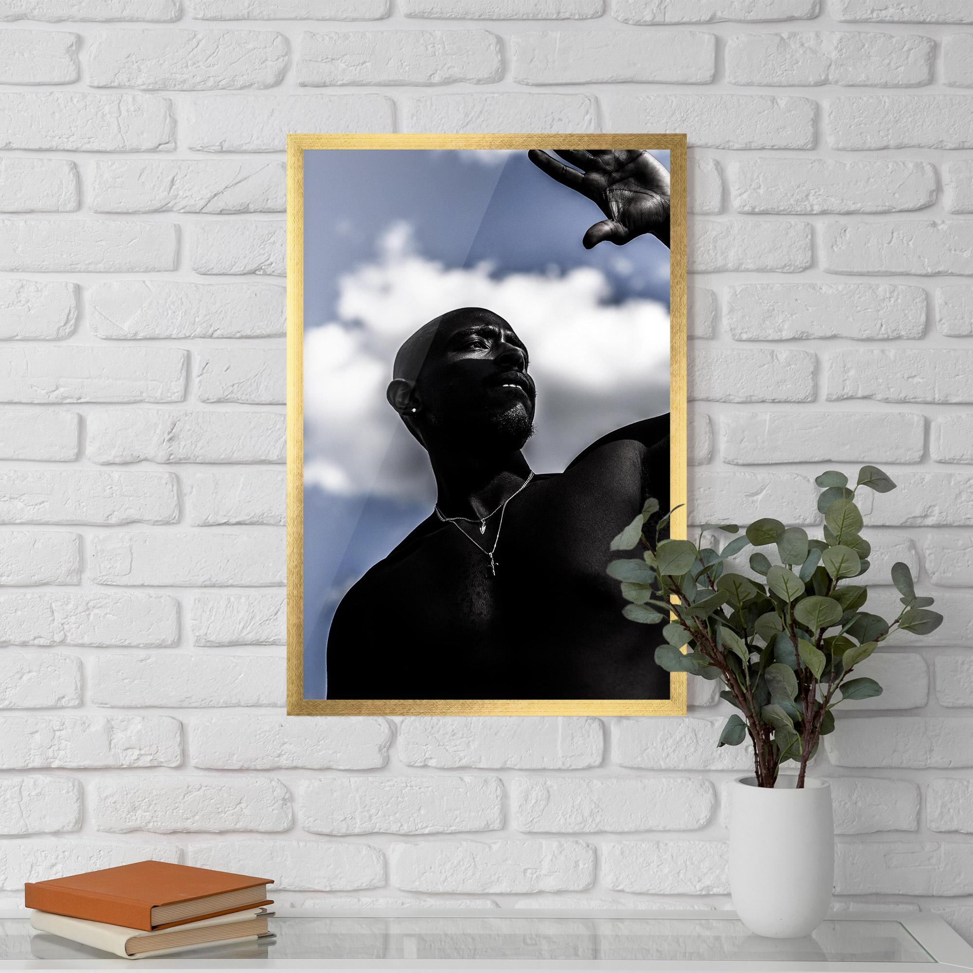Poster Înrămat African Blue Sky mockup 5