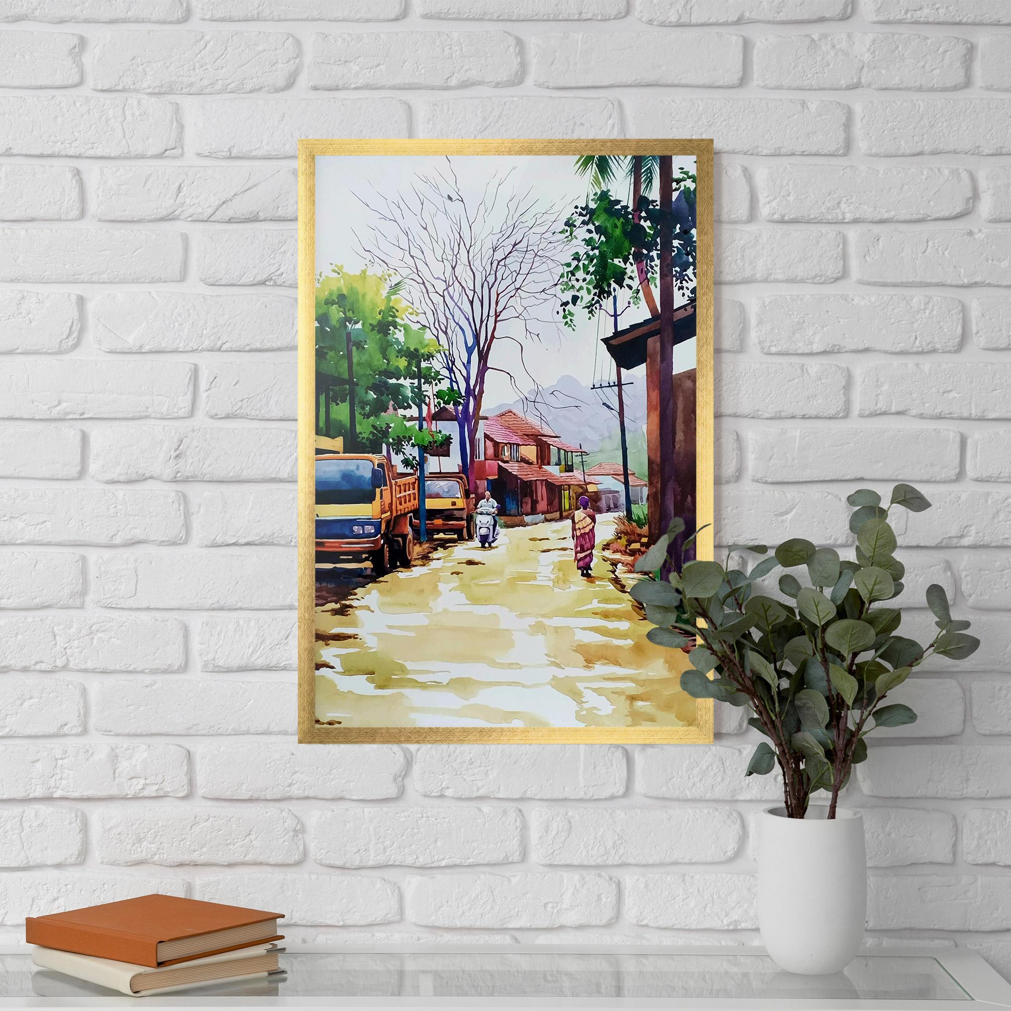 Poster Înrămat African City mockup 5