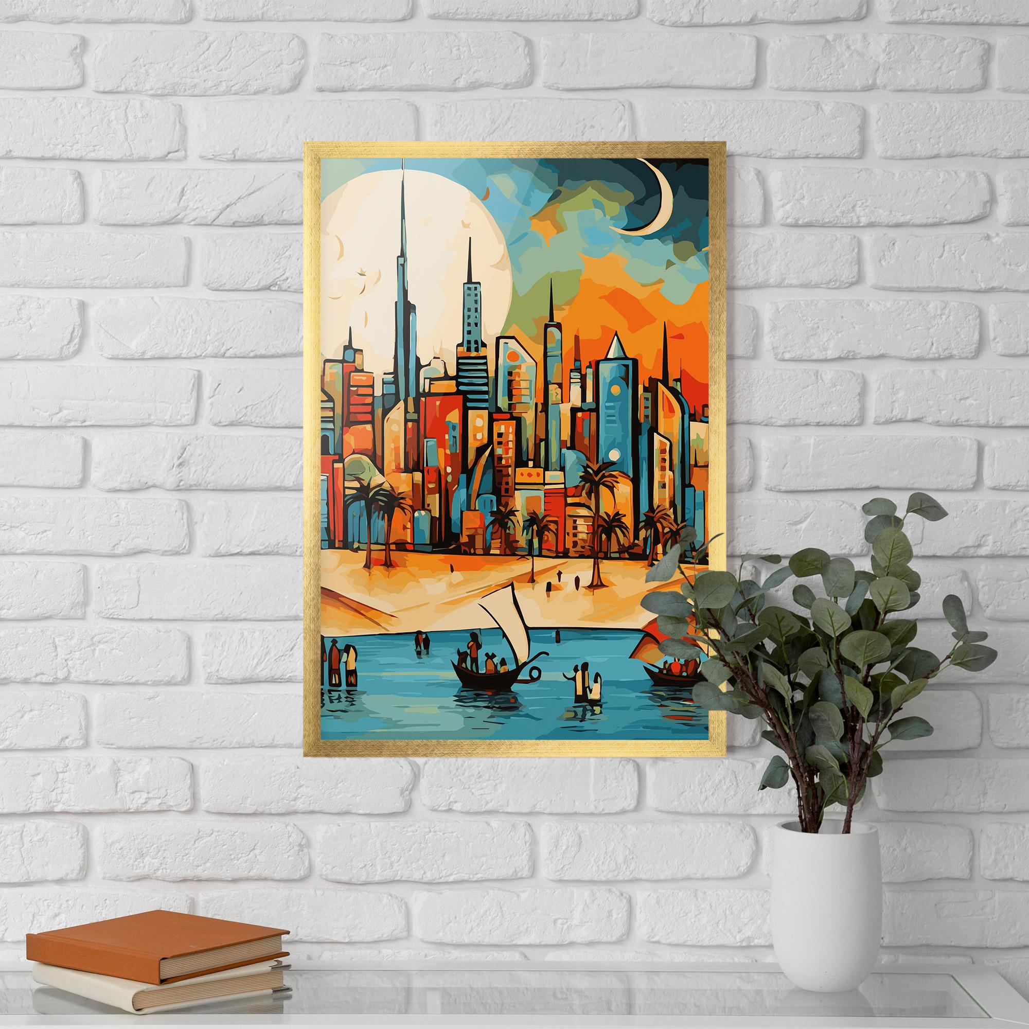 Poster Înrămat African Moon mockup 5