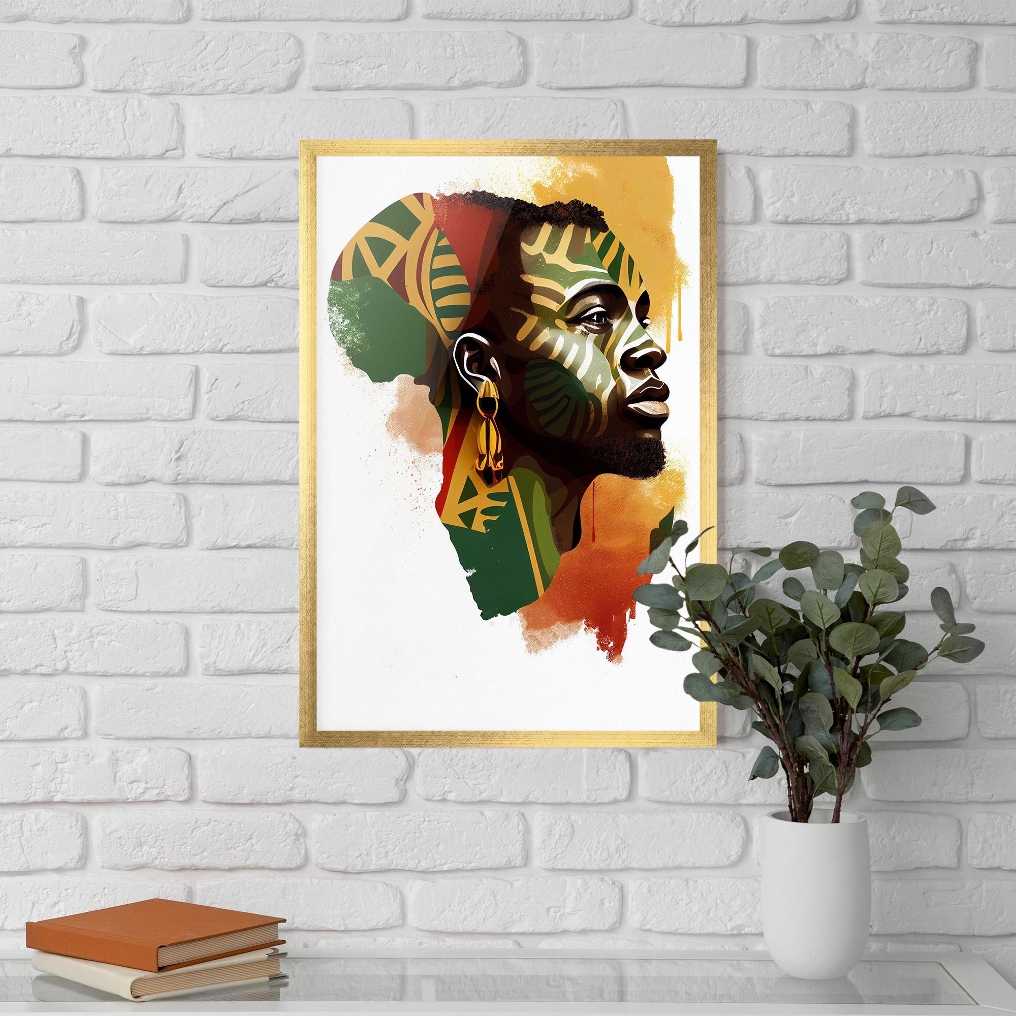Poster Înrămat African People Illustration mockup 5