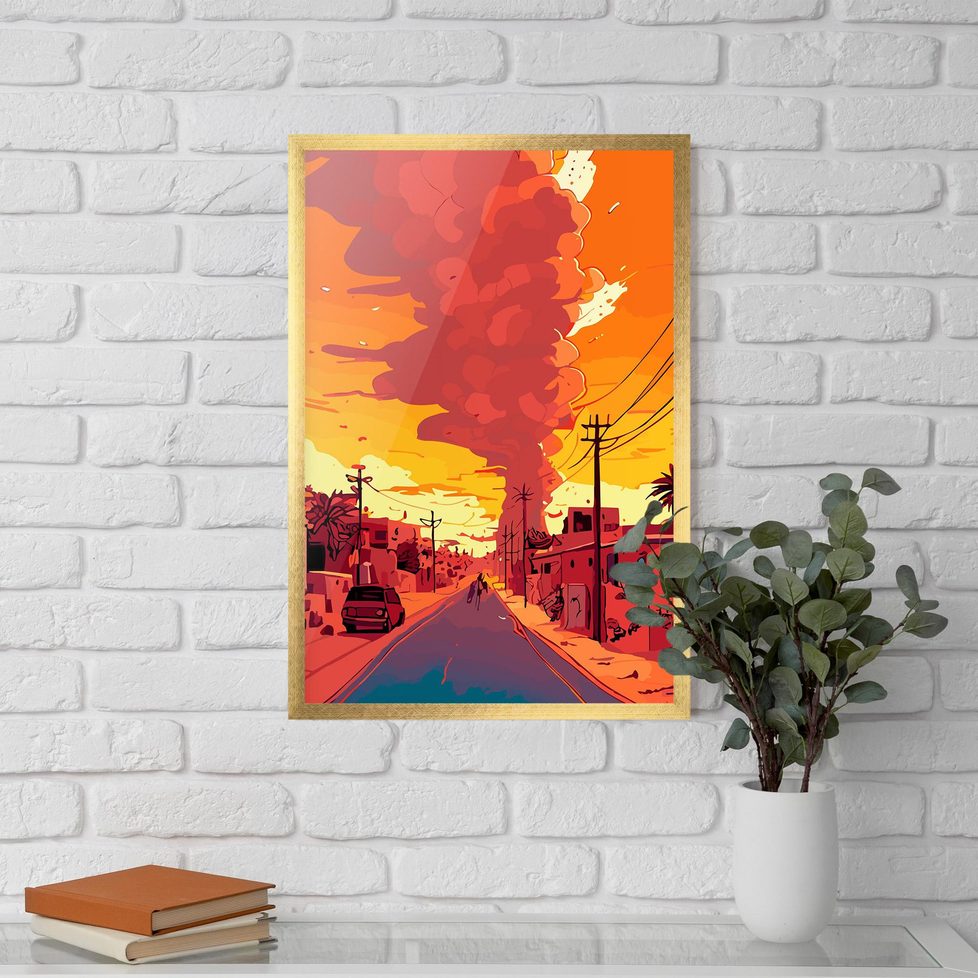 Poster Înrămat African Smoke mockup 5