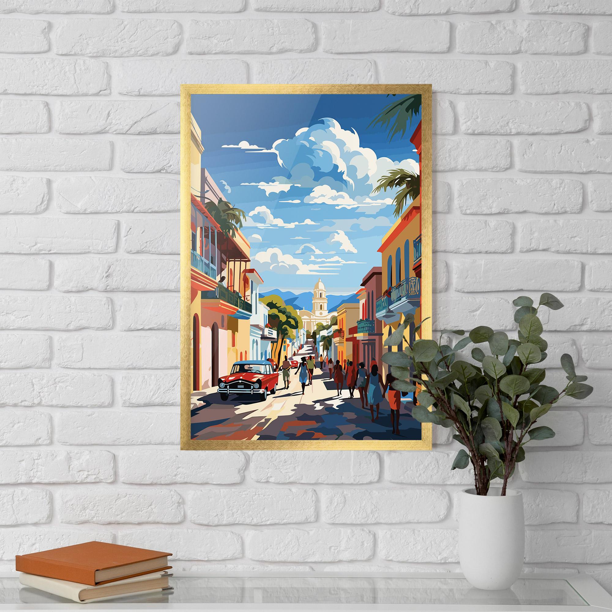 Poster Înrămat African Street mockup 5