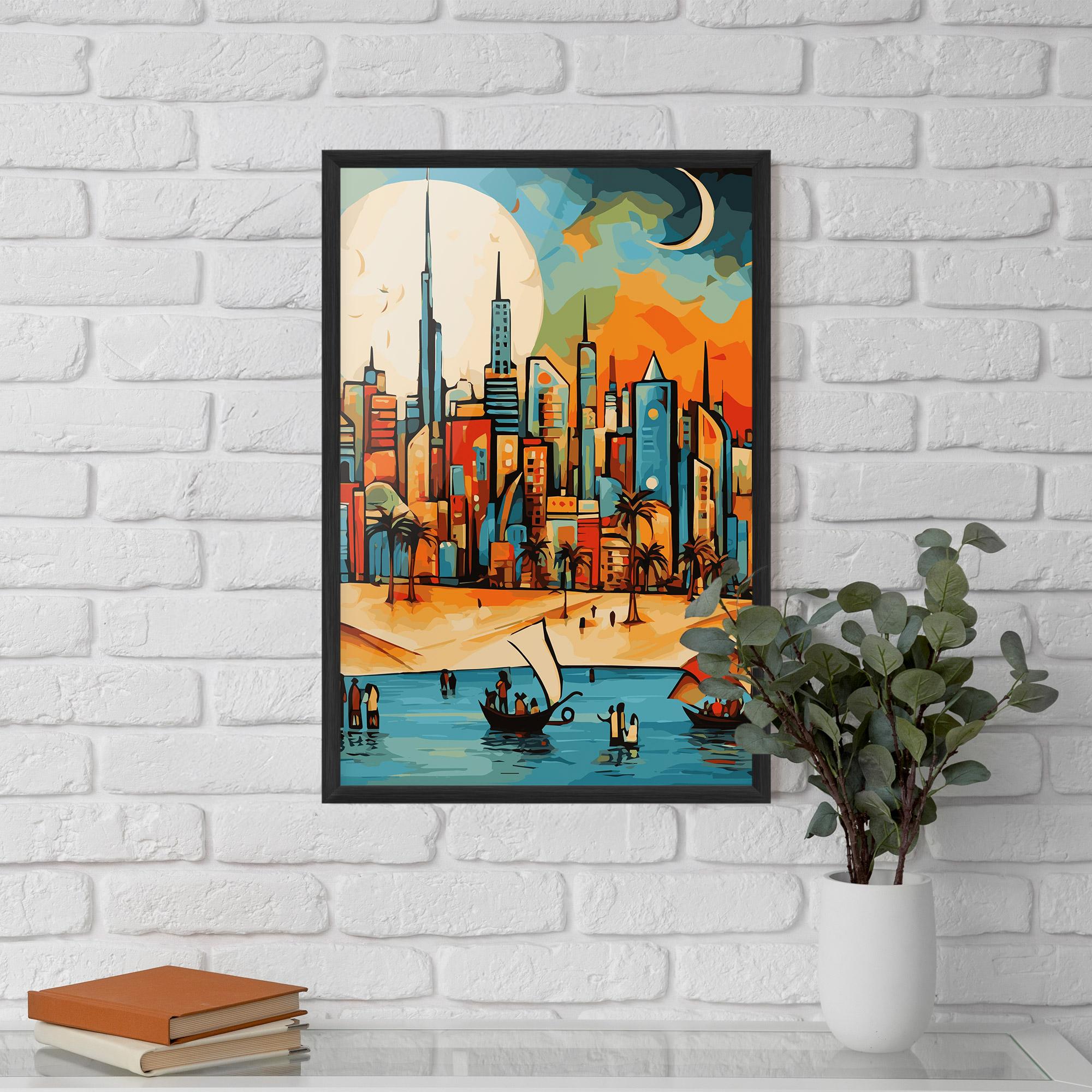 Poster Înrămat African Moon mockup 5