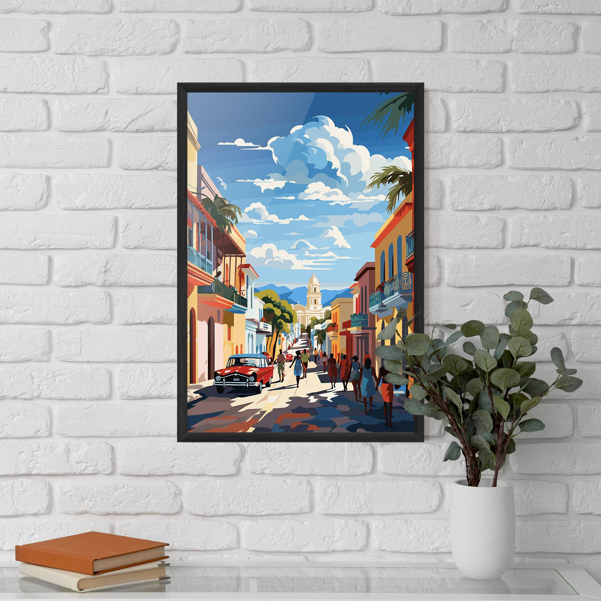 Poster Înrămat African Street mockup 5