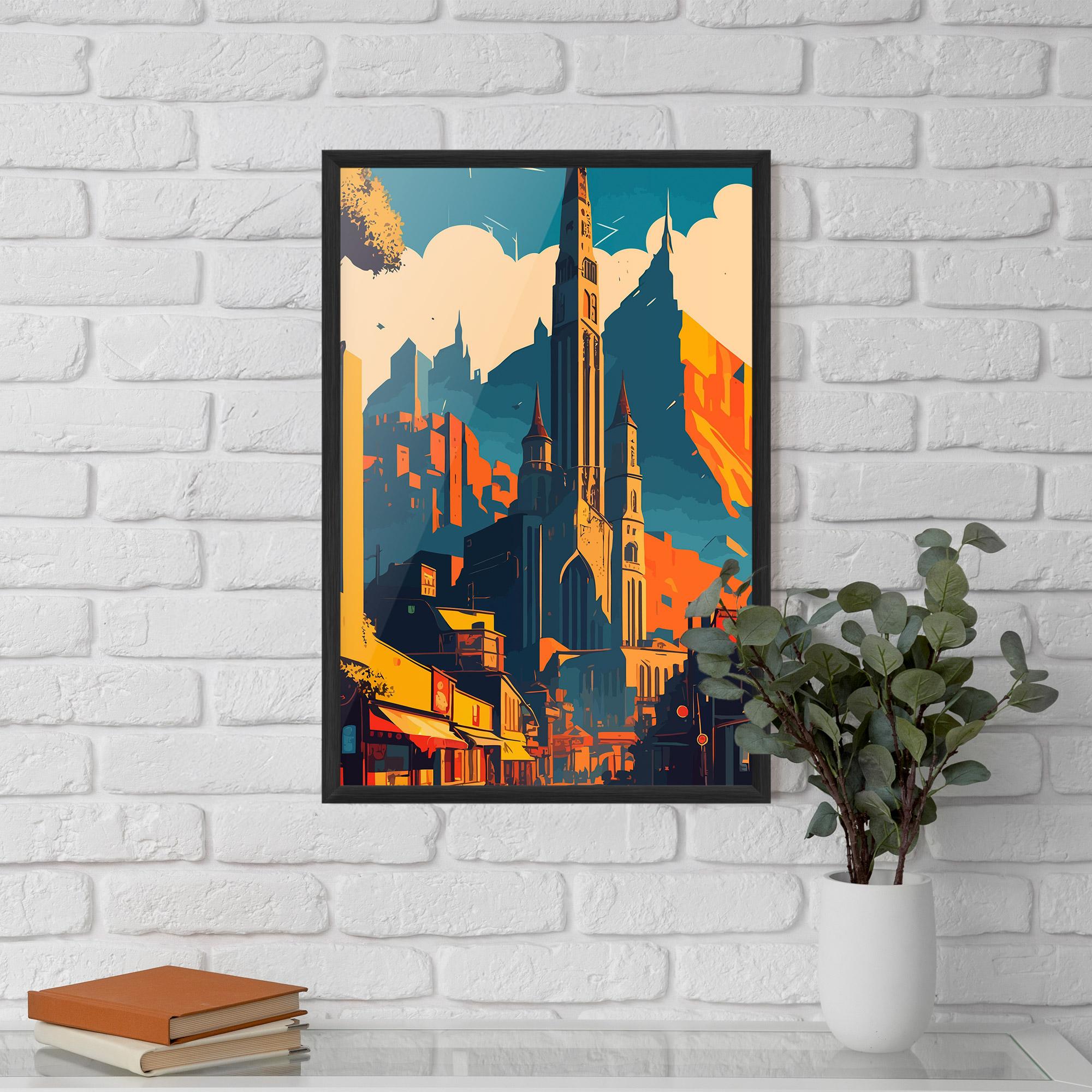 Poster Înrămat African Tower mockup 5