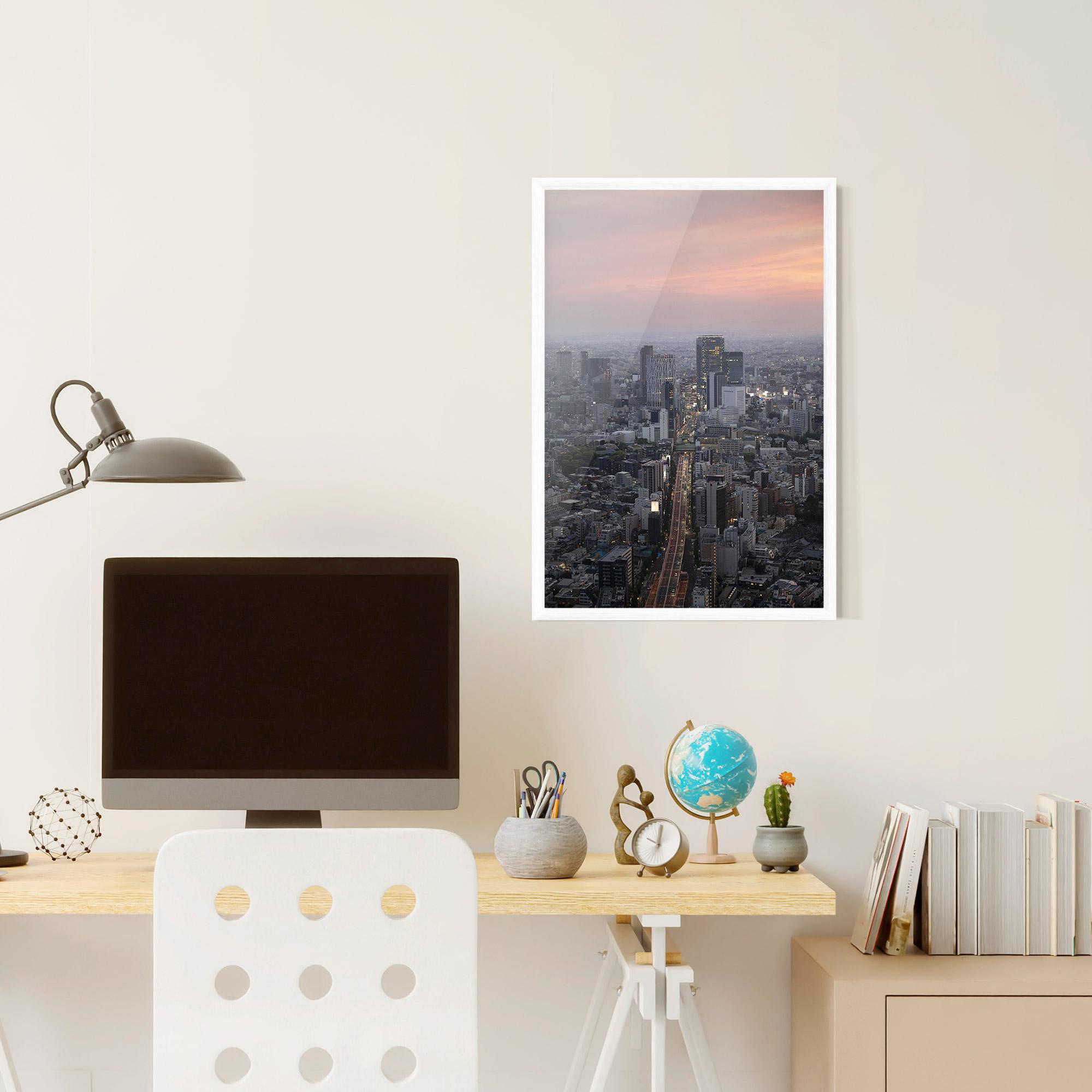 Poster Înrămat Beautiful Tall Buildings mockup 6