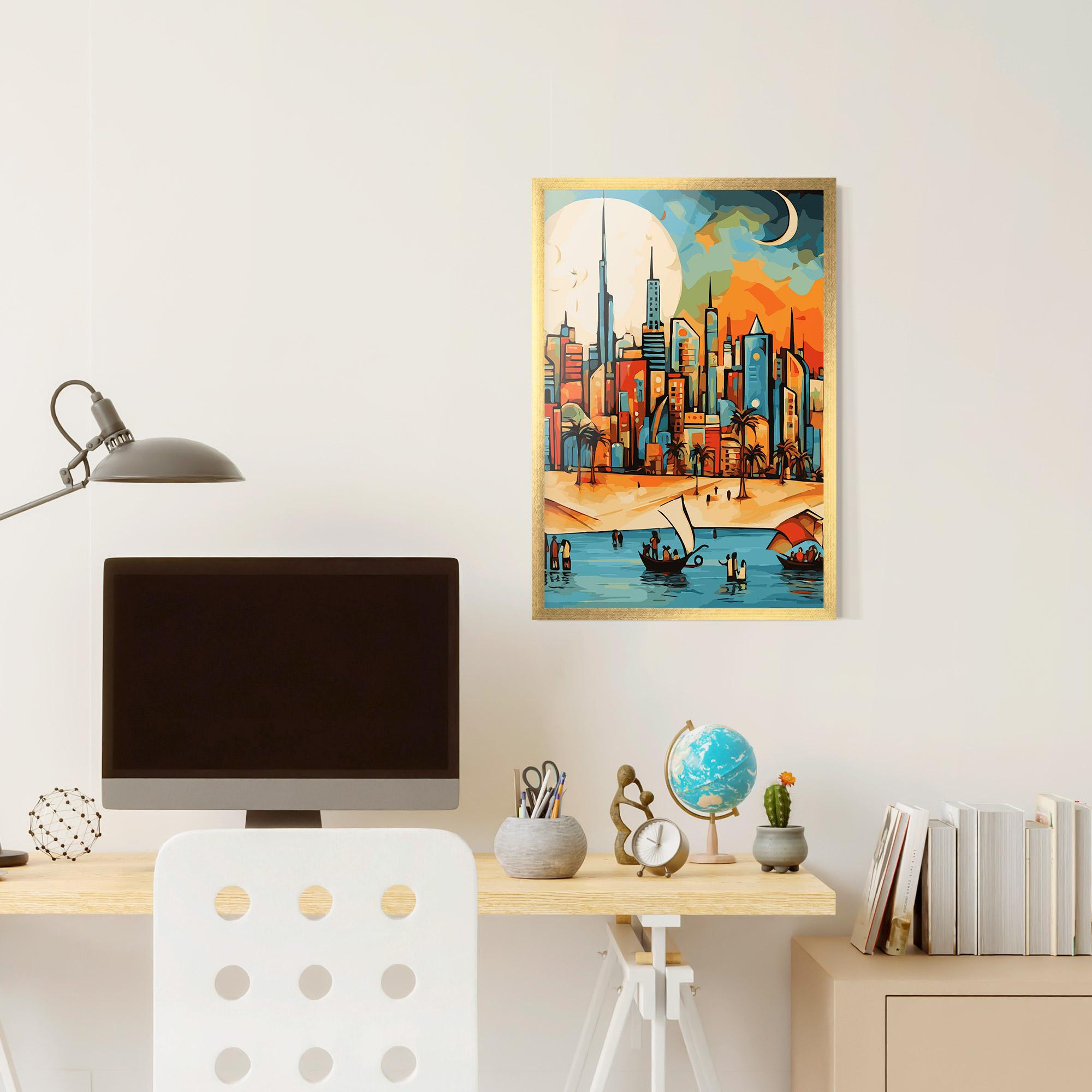 Poster Înrămat African Moon mockup 6