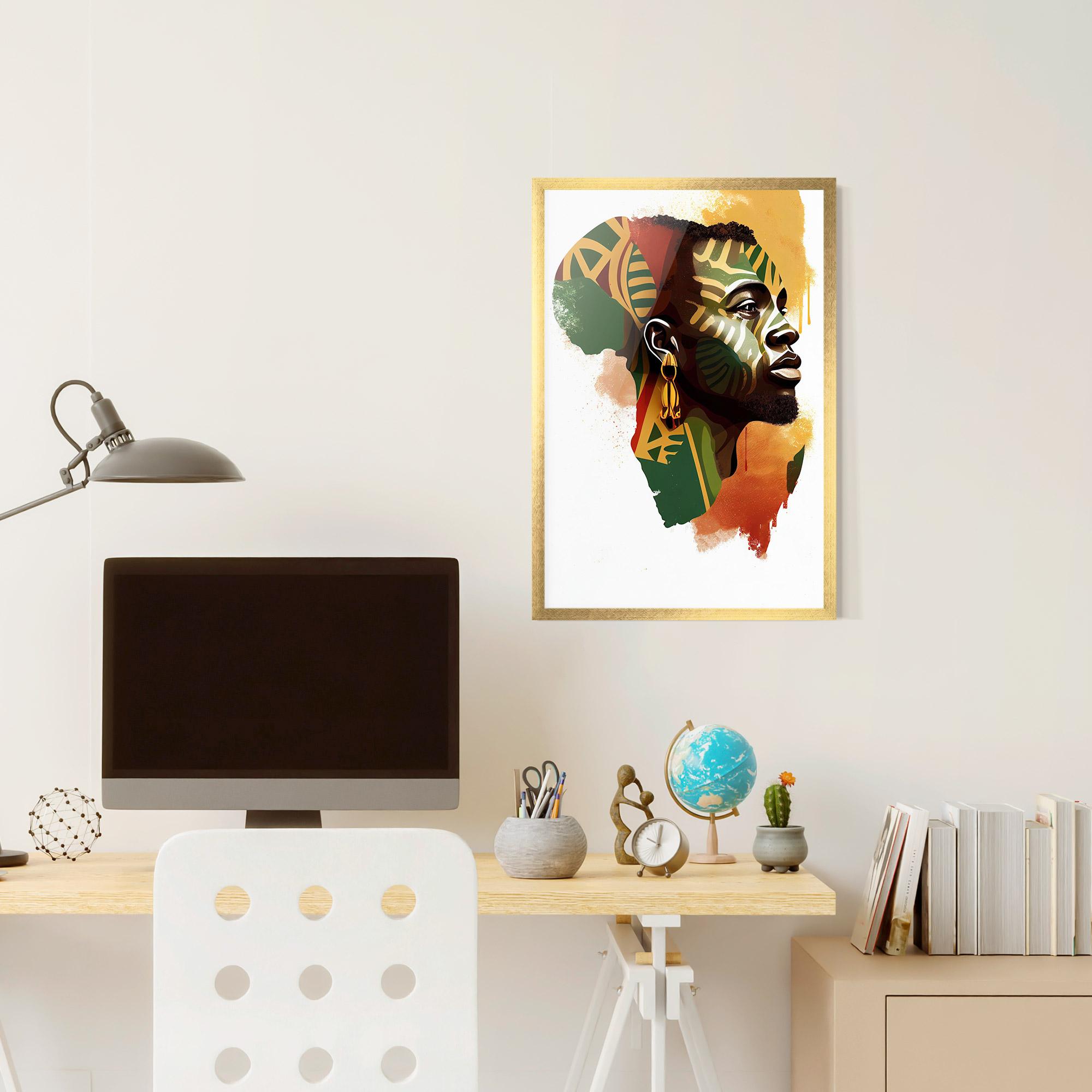 Poster Înrămat African People Illustration mockup 6