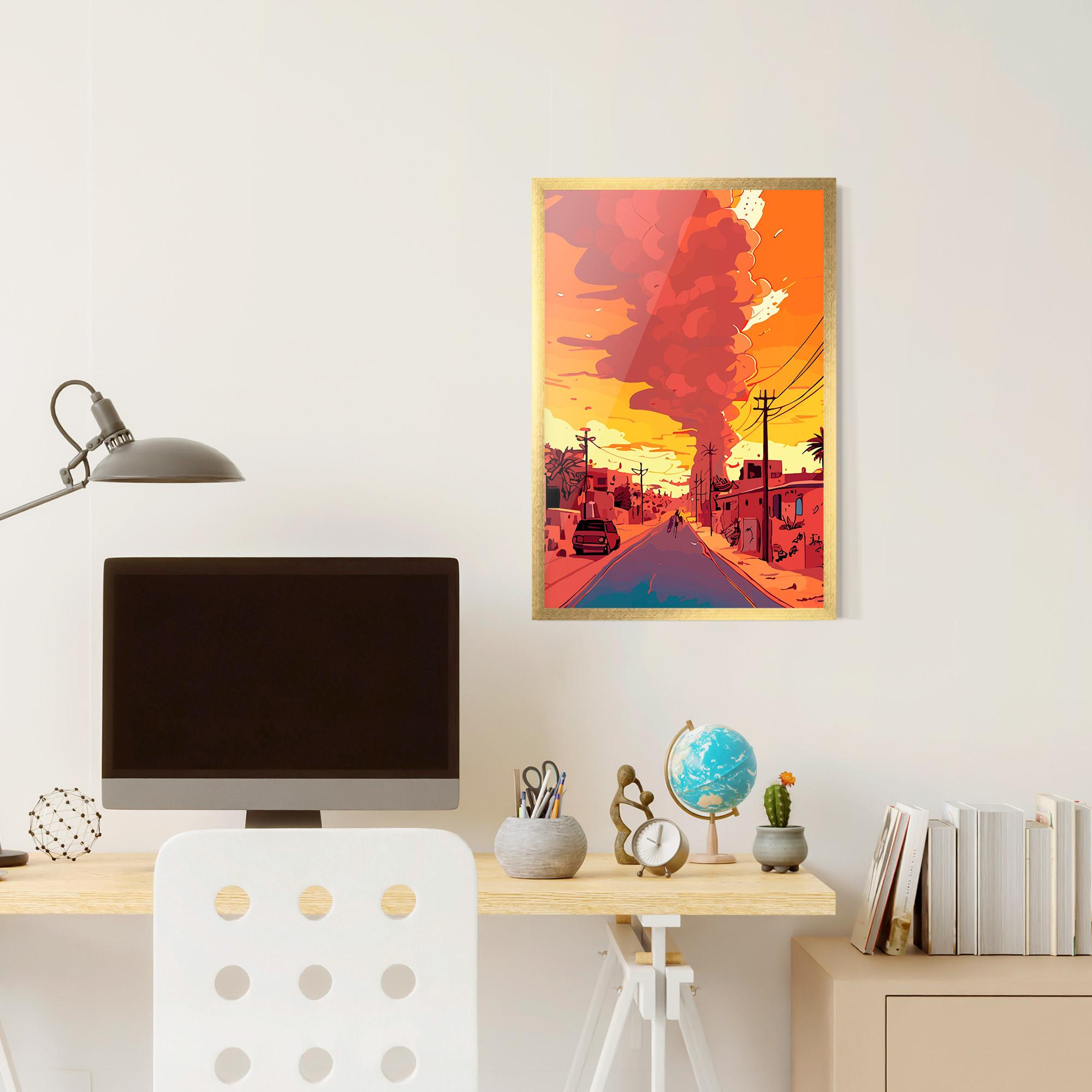 Poster Înrămat African Smoke mockup 6