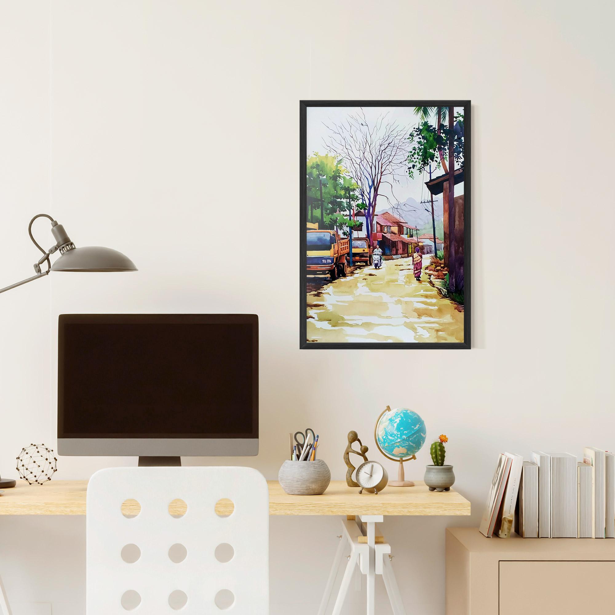 Poster Înrămat African City mockup 6