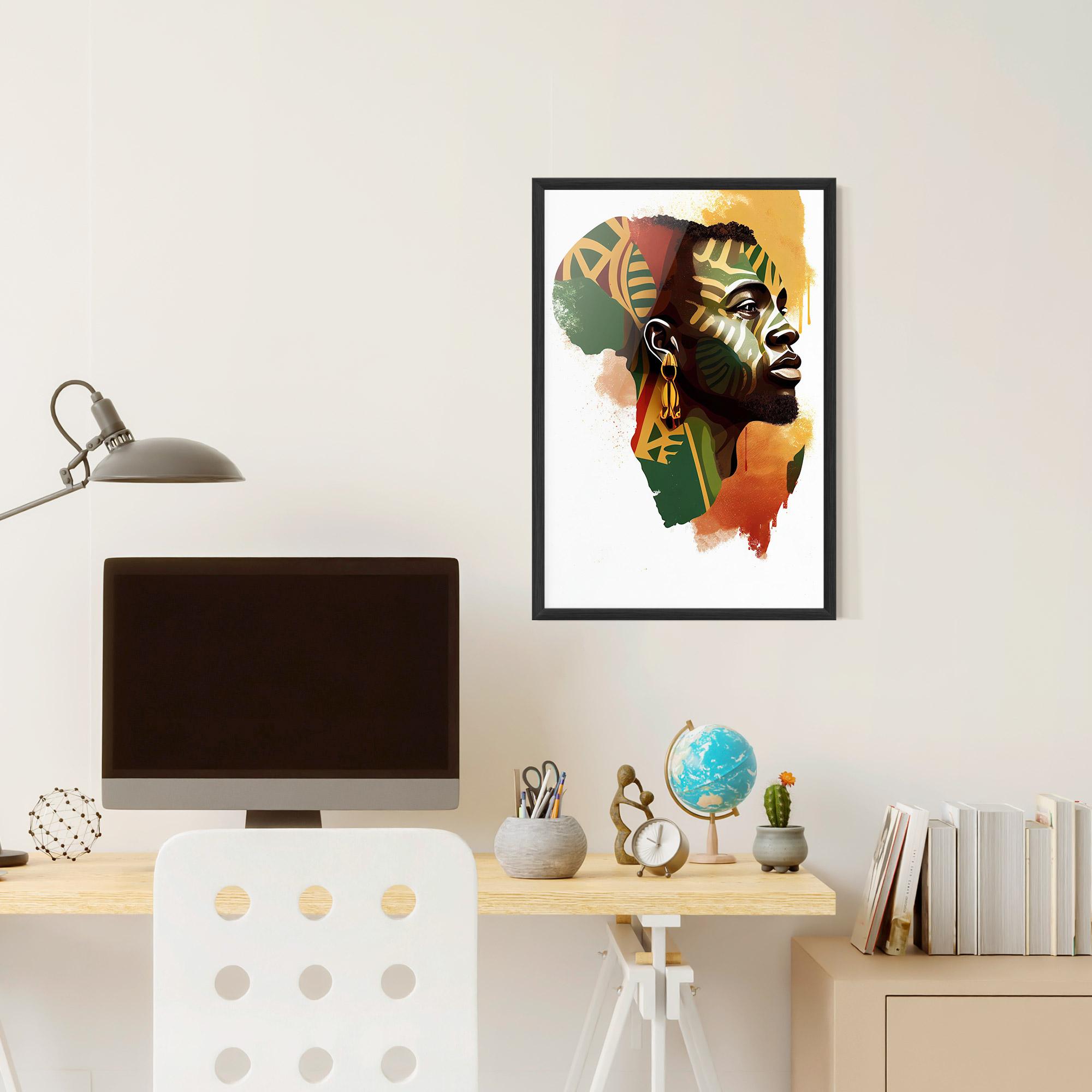 Poster Înrămat African People Illustration mockup 6