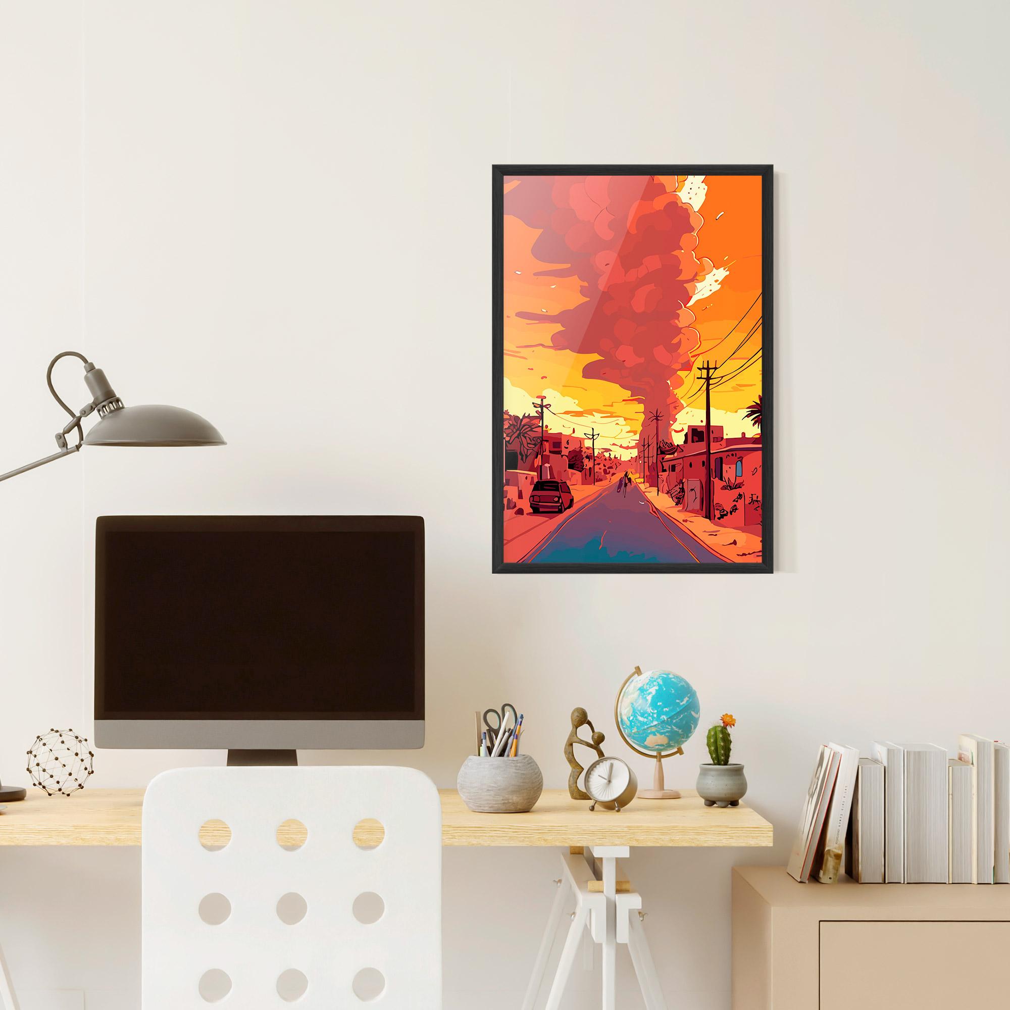 Poster Înrămat African Smoke mockup 6