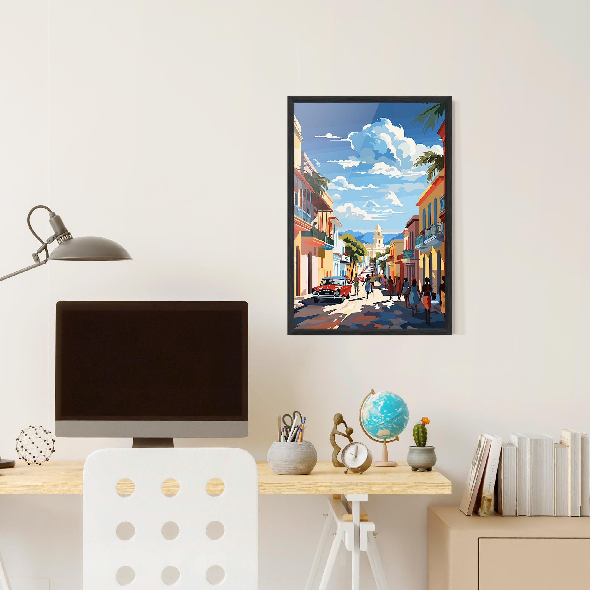 Poster Înrămat African Street mockup 6