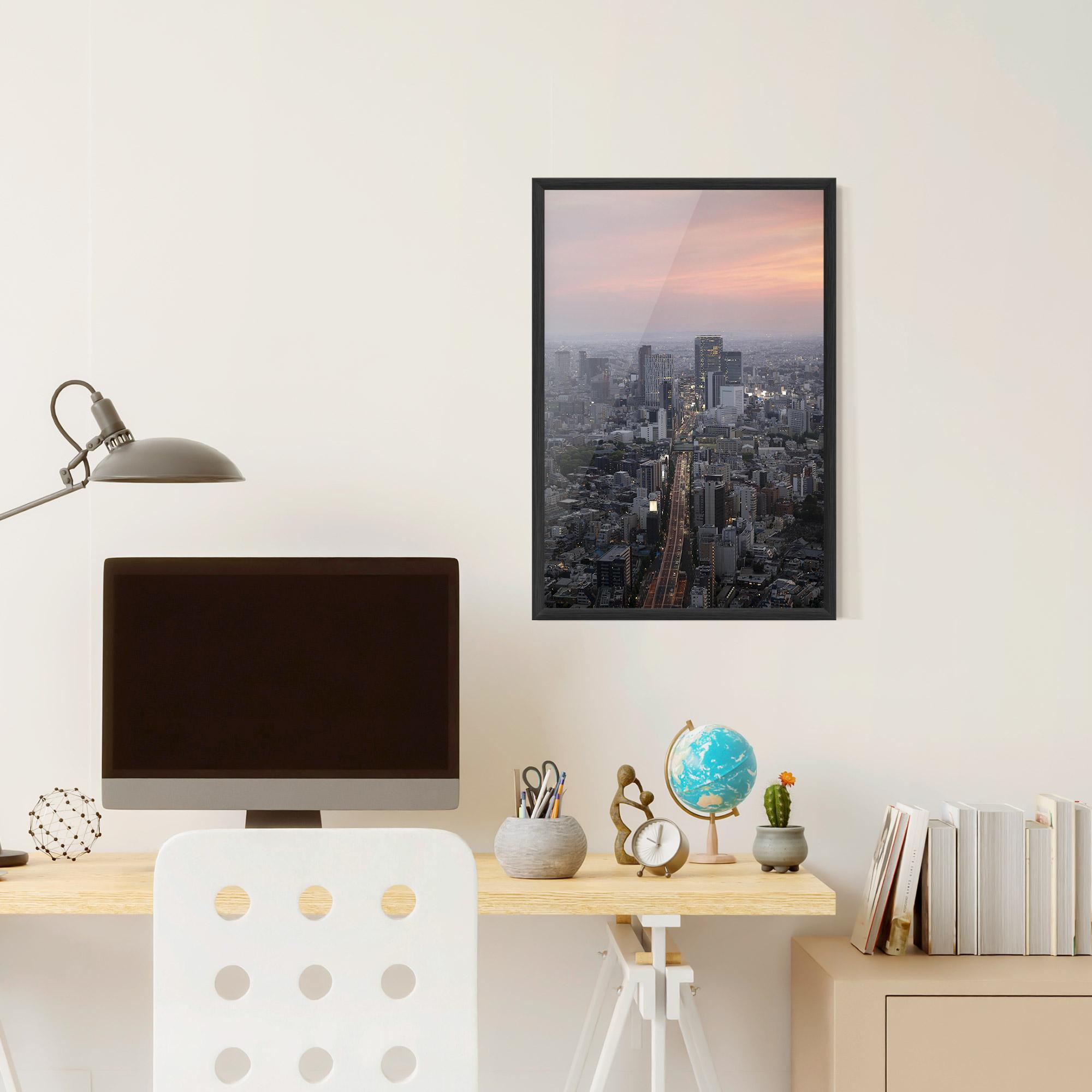 Poster Înrămat Beautiful Tall Buildings mockup 6