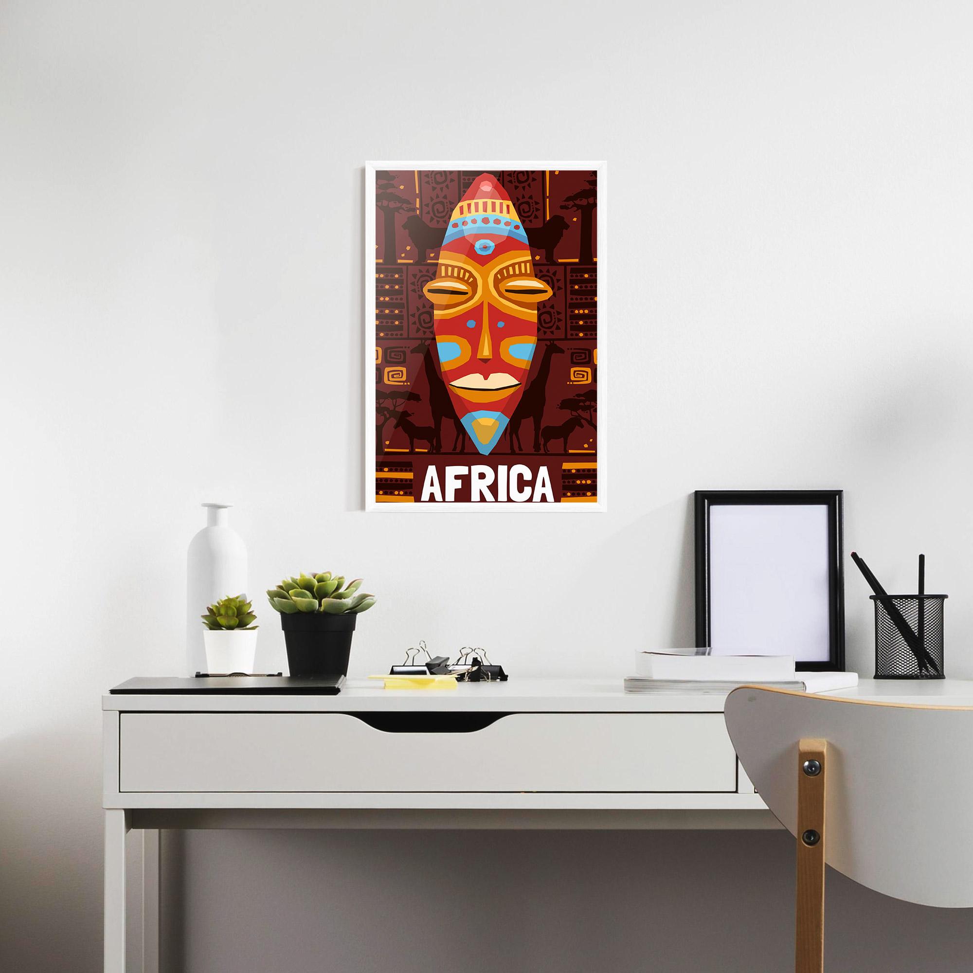 Poster Înrămat Africa Mask mockup 7