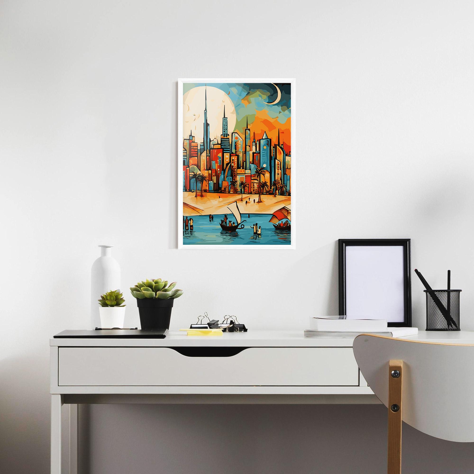 Poster Înrămat African Moon mockup 7