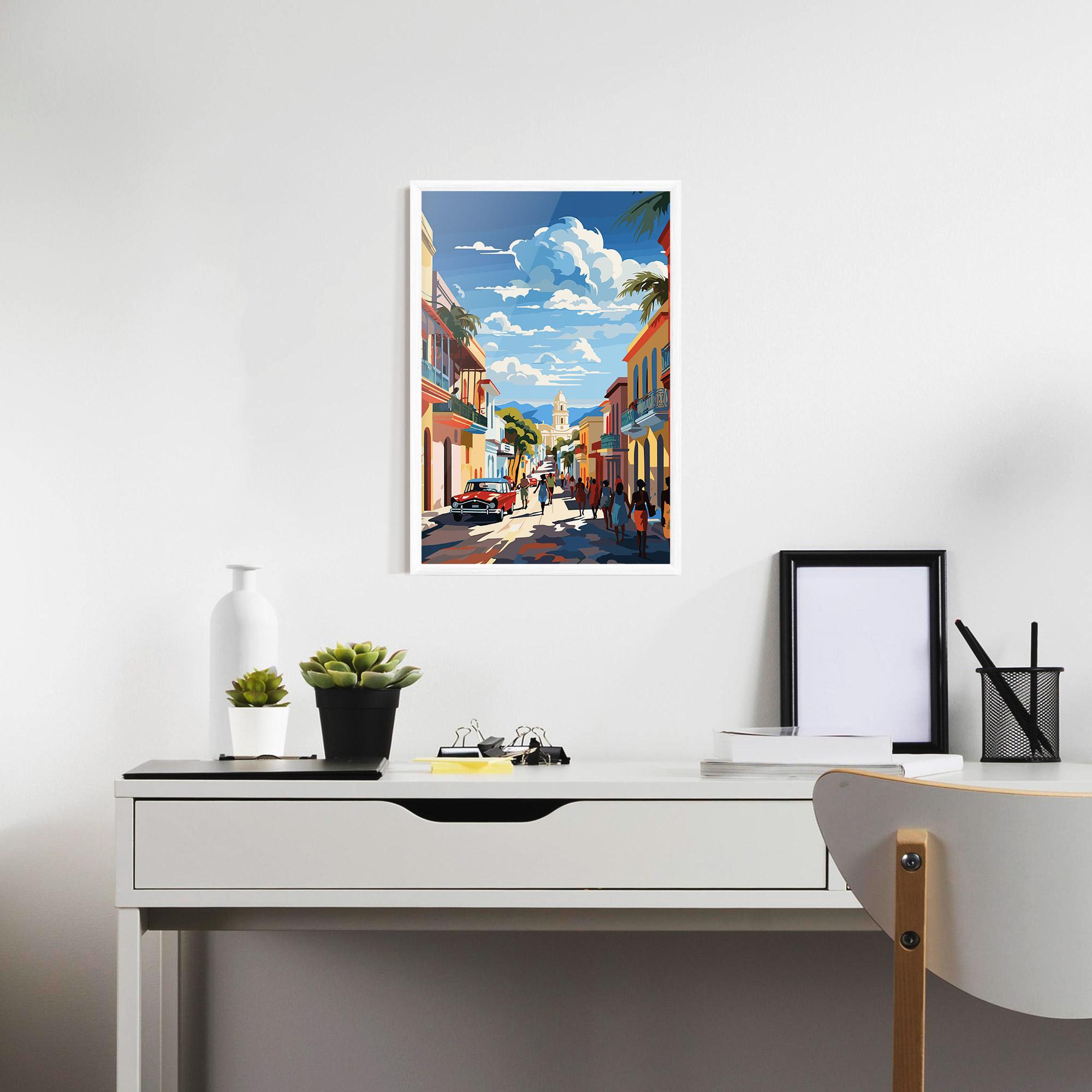 Poster Înrămat African Street mockup 7