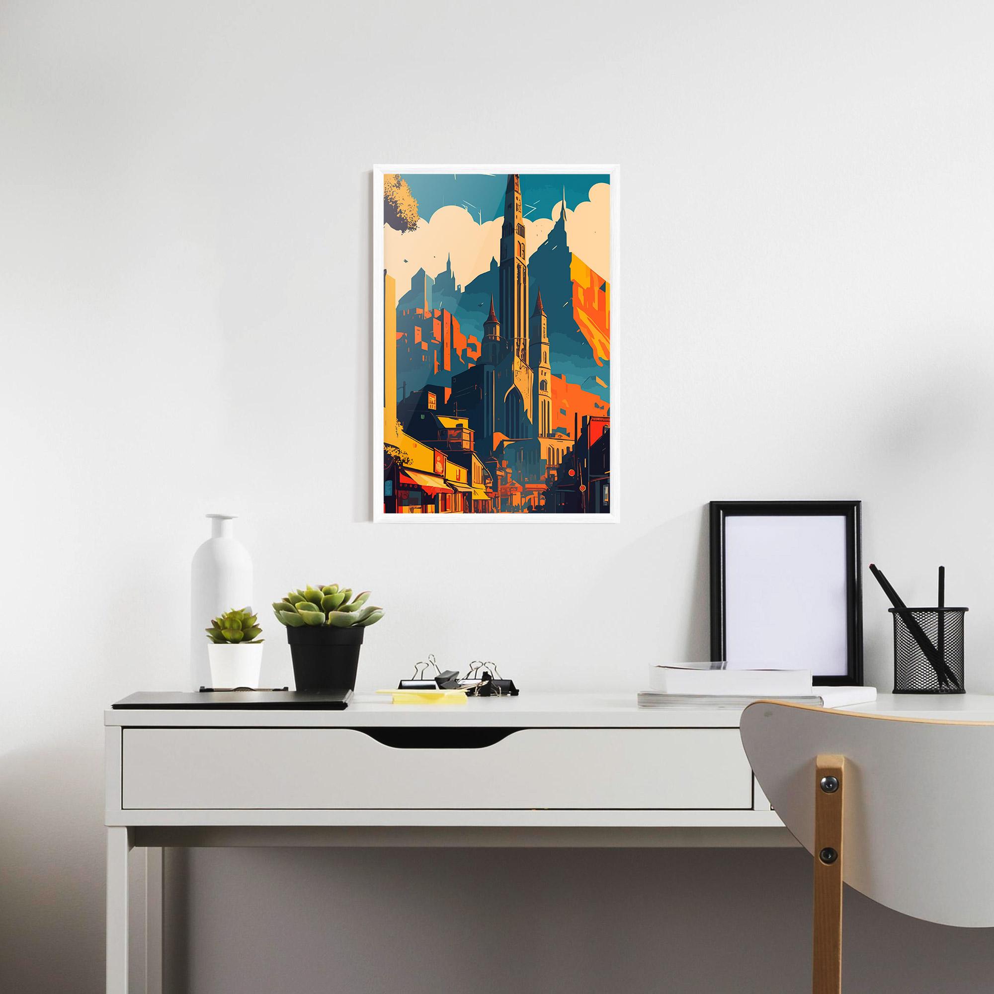 Poster Înrămat African Tower mockup 7