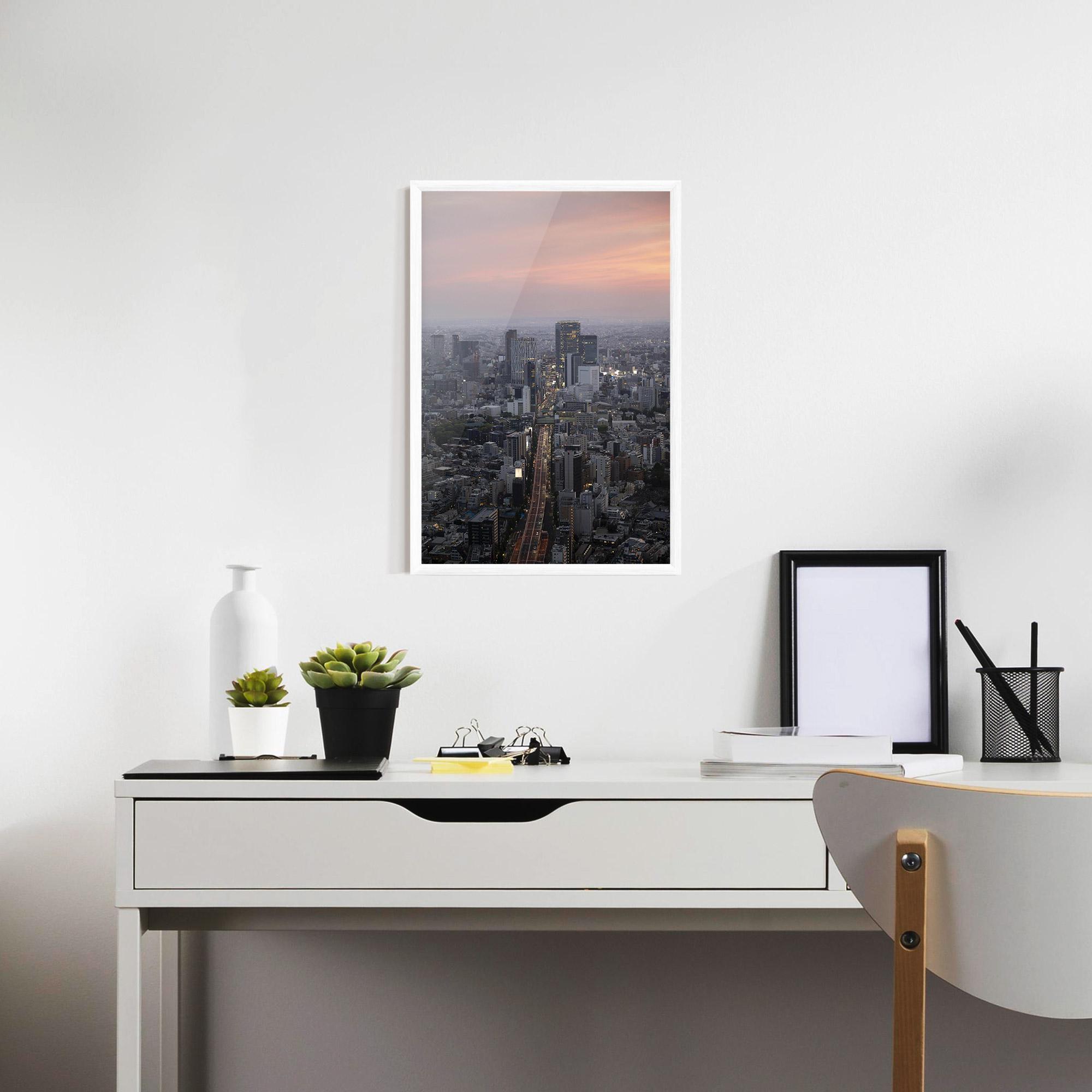 Poster Înrămat Beautiful Tall Buildings mockup 7