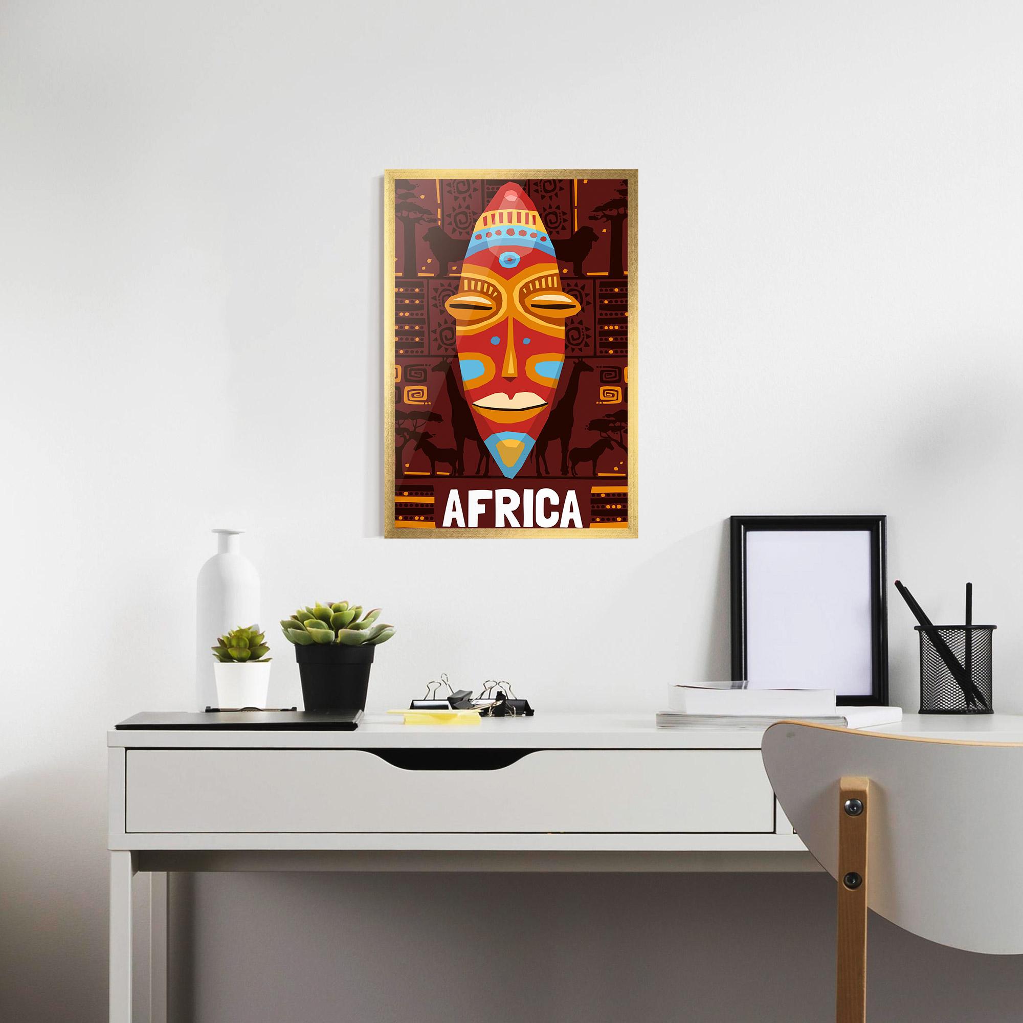 Poster Înrămat Africa Mask mockup 7