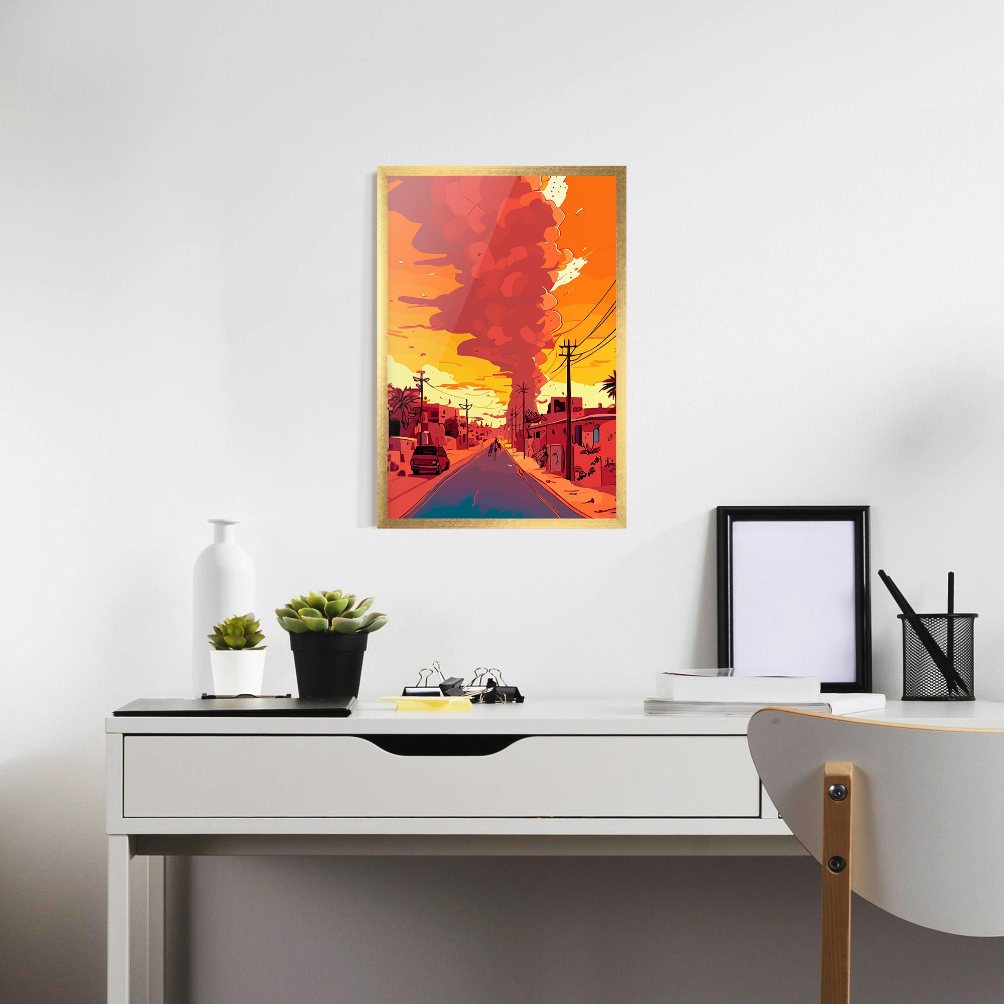 Poster Înrămat African Smoke mockup 7