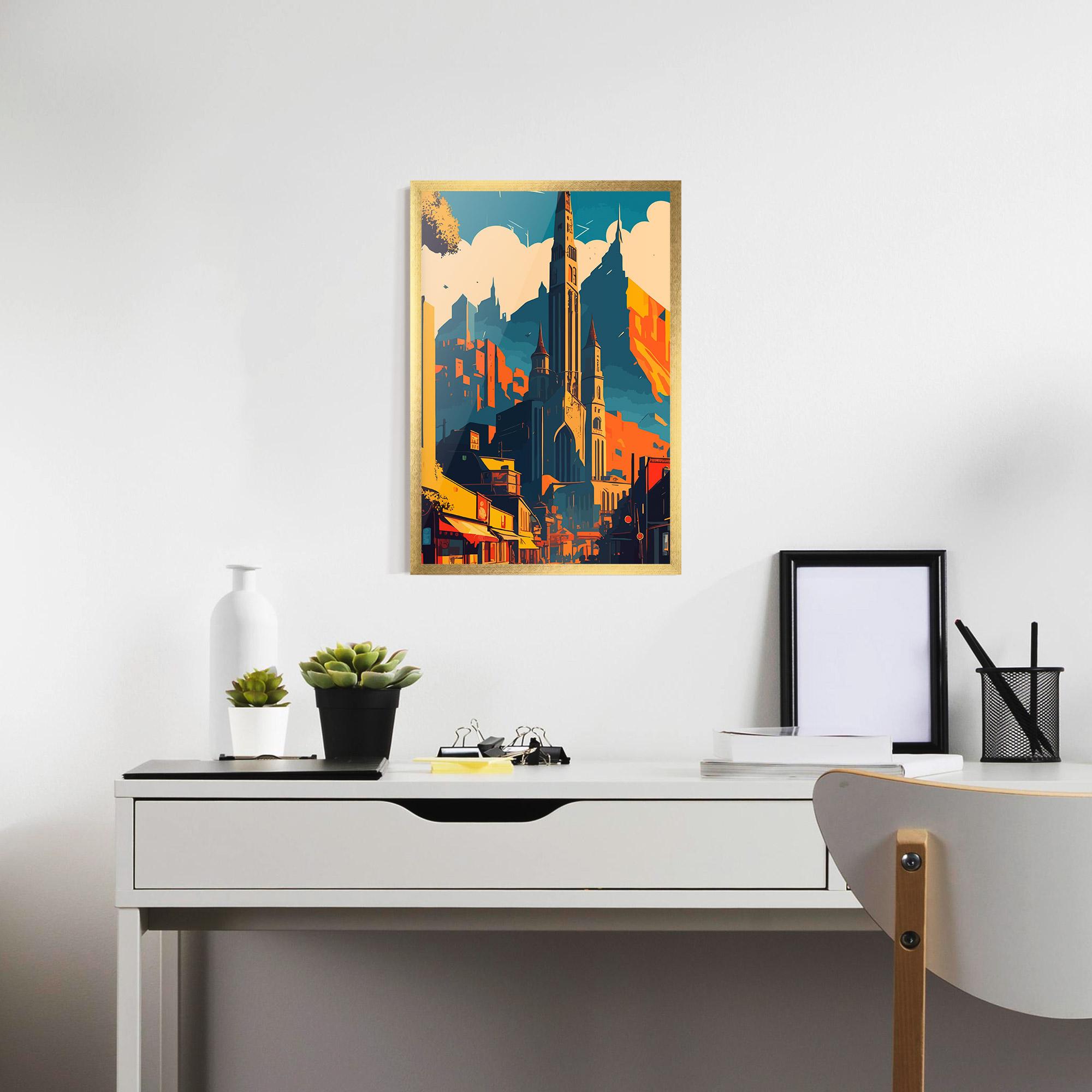 Poster Înrămat African Tower mockup 7