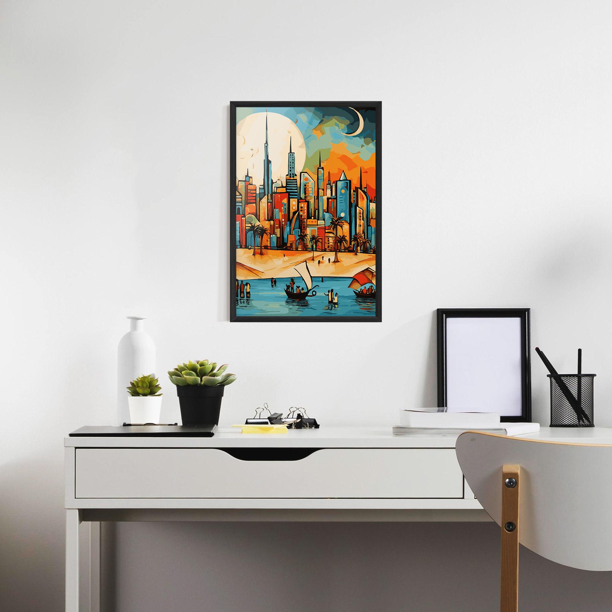 Poster Înrămat African Moon mockup 7