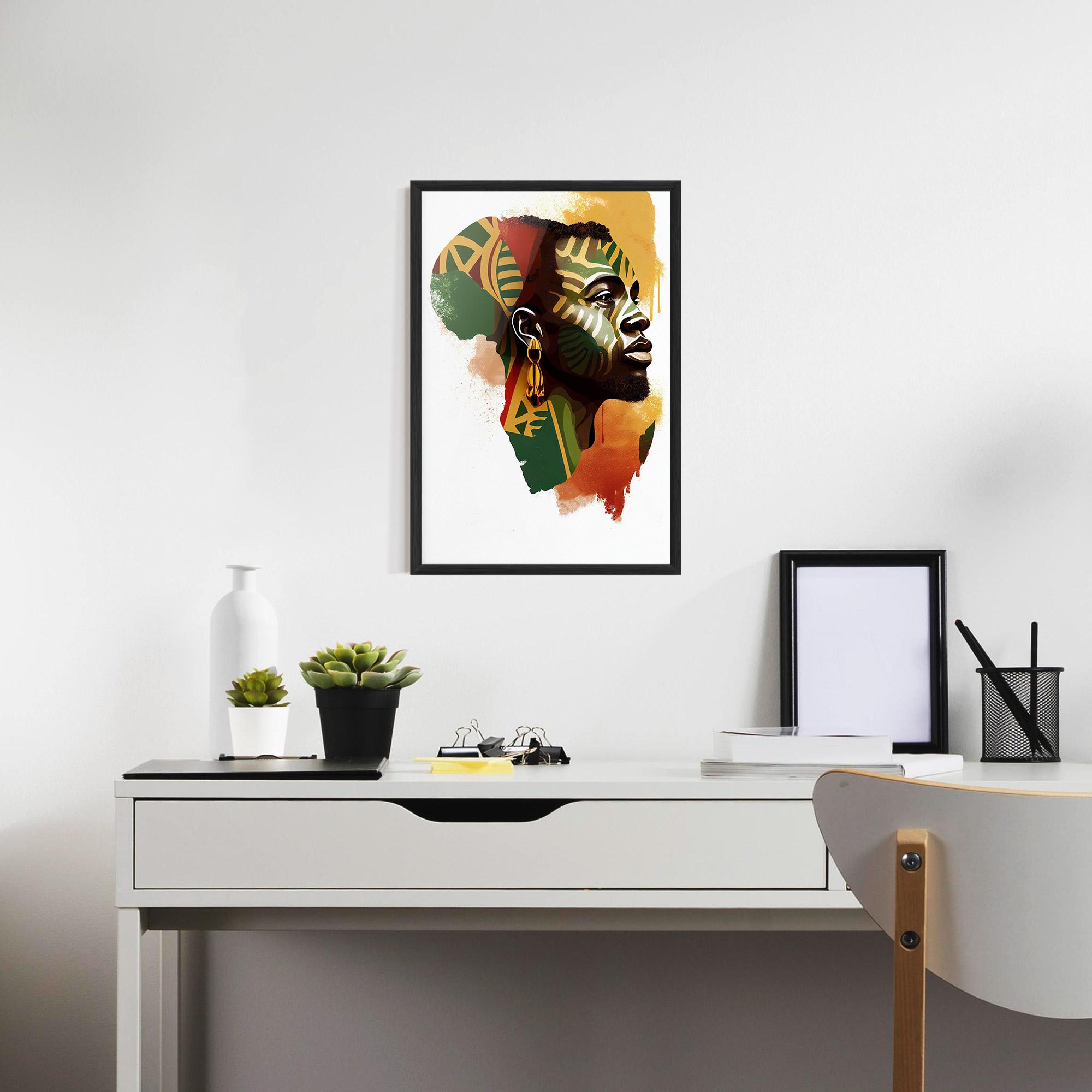Poster Înrămat African People Illustration mockup 7