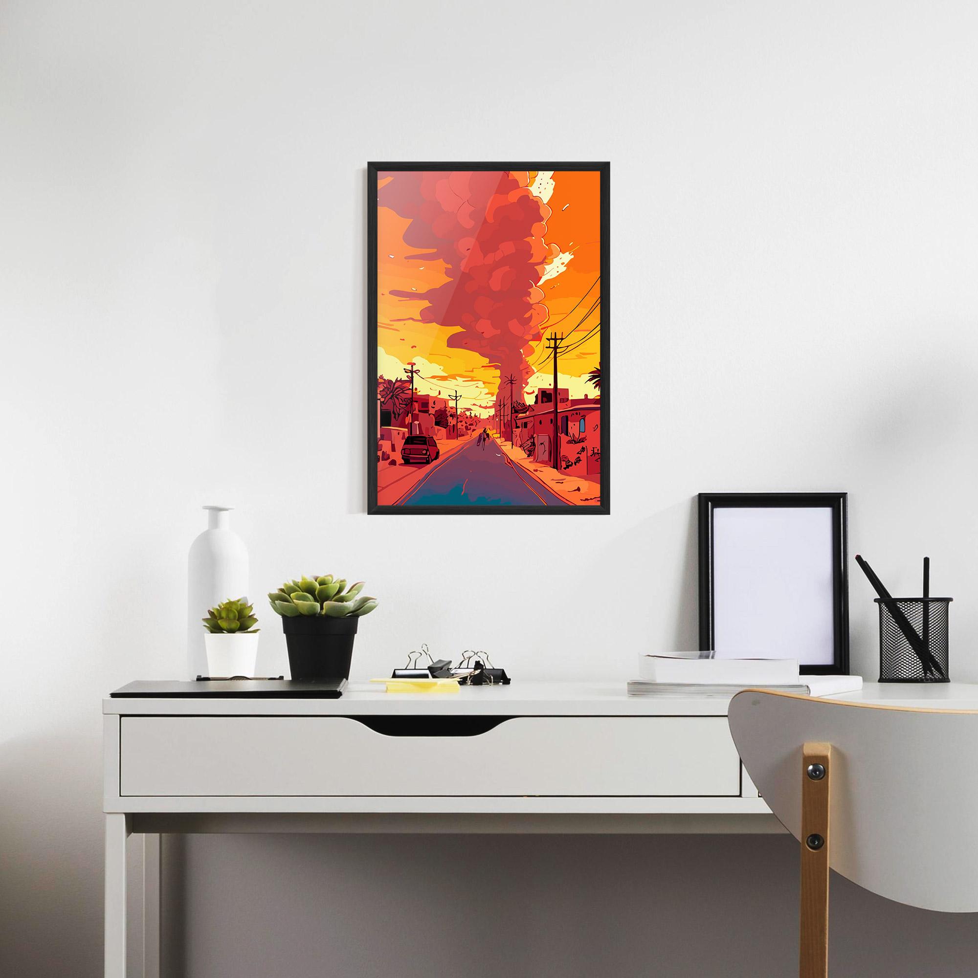 Poster Înrămat African Smoke mockup 7