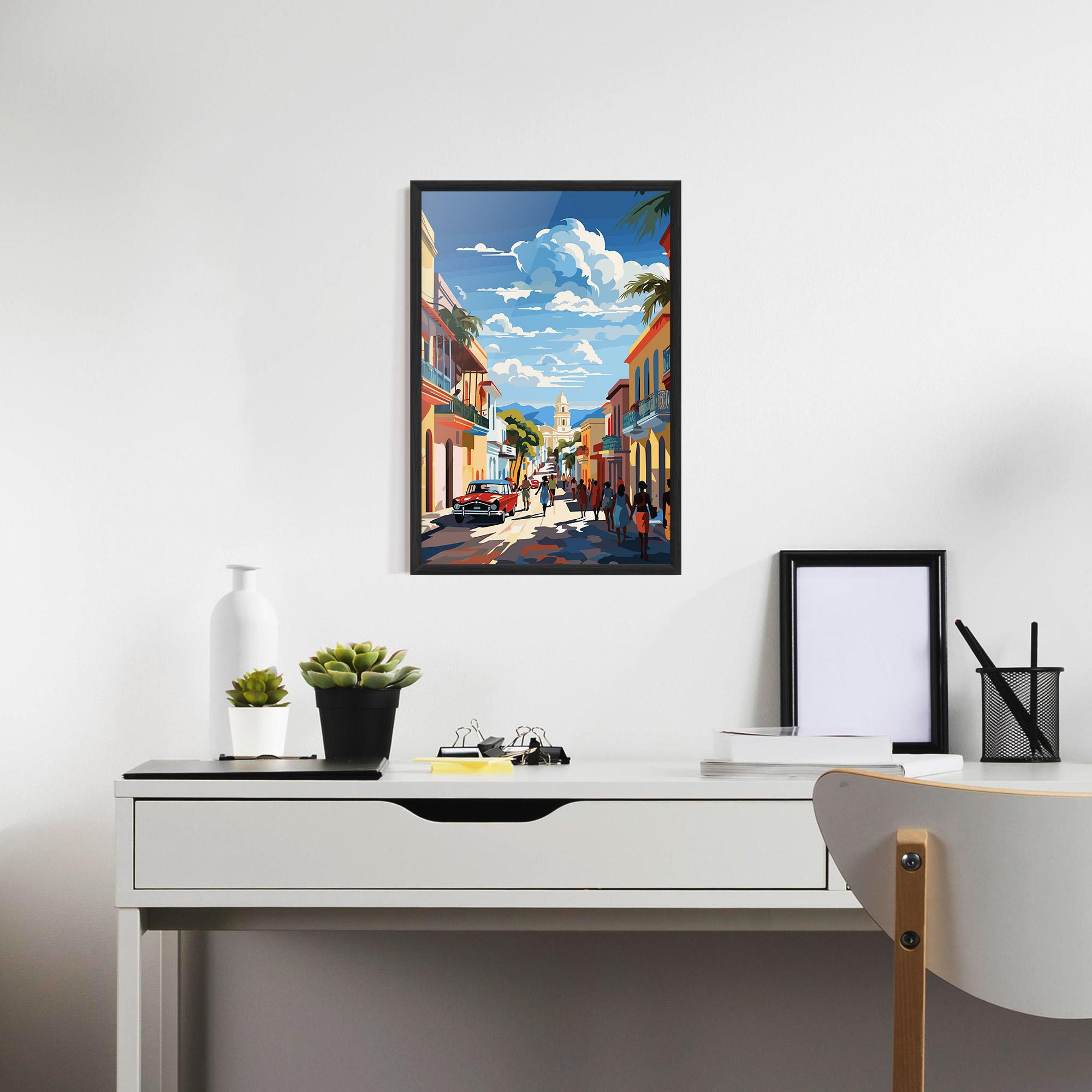 Poster Înrămat African Street mockup 7