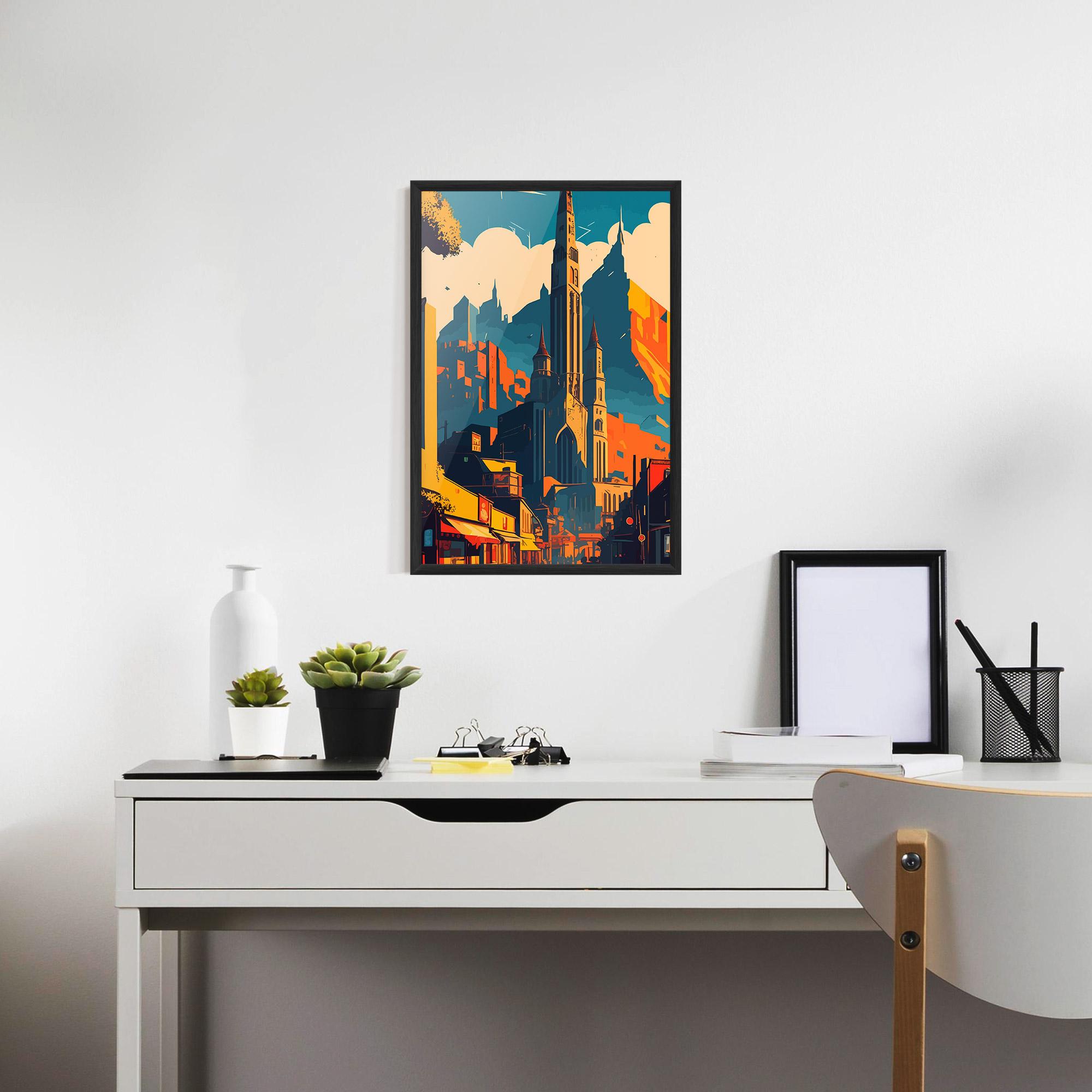 Poster Înrămat African Tower mockup 7